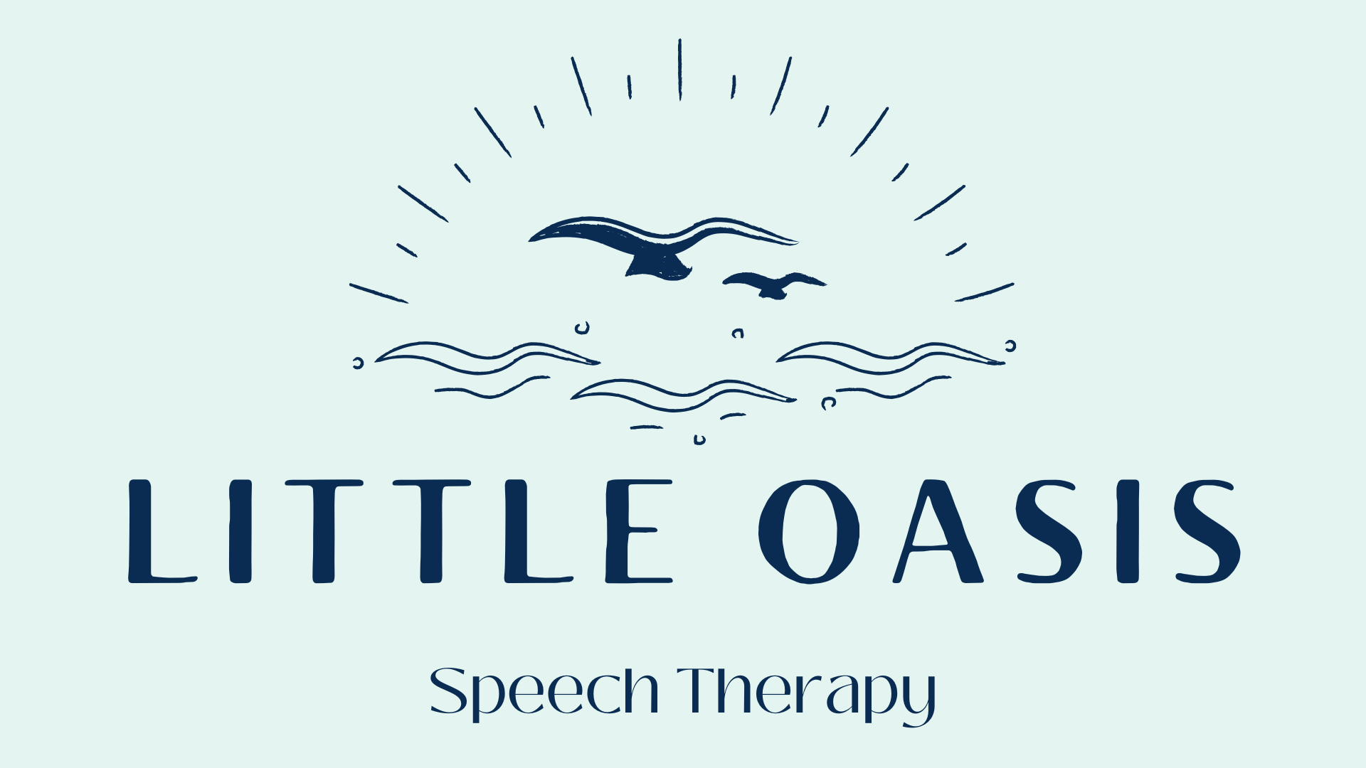 Little Oasis Speech Therapy Logo on landing page