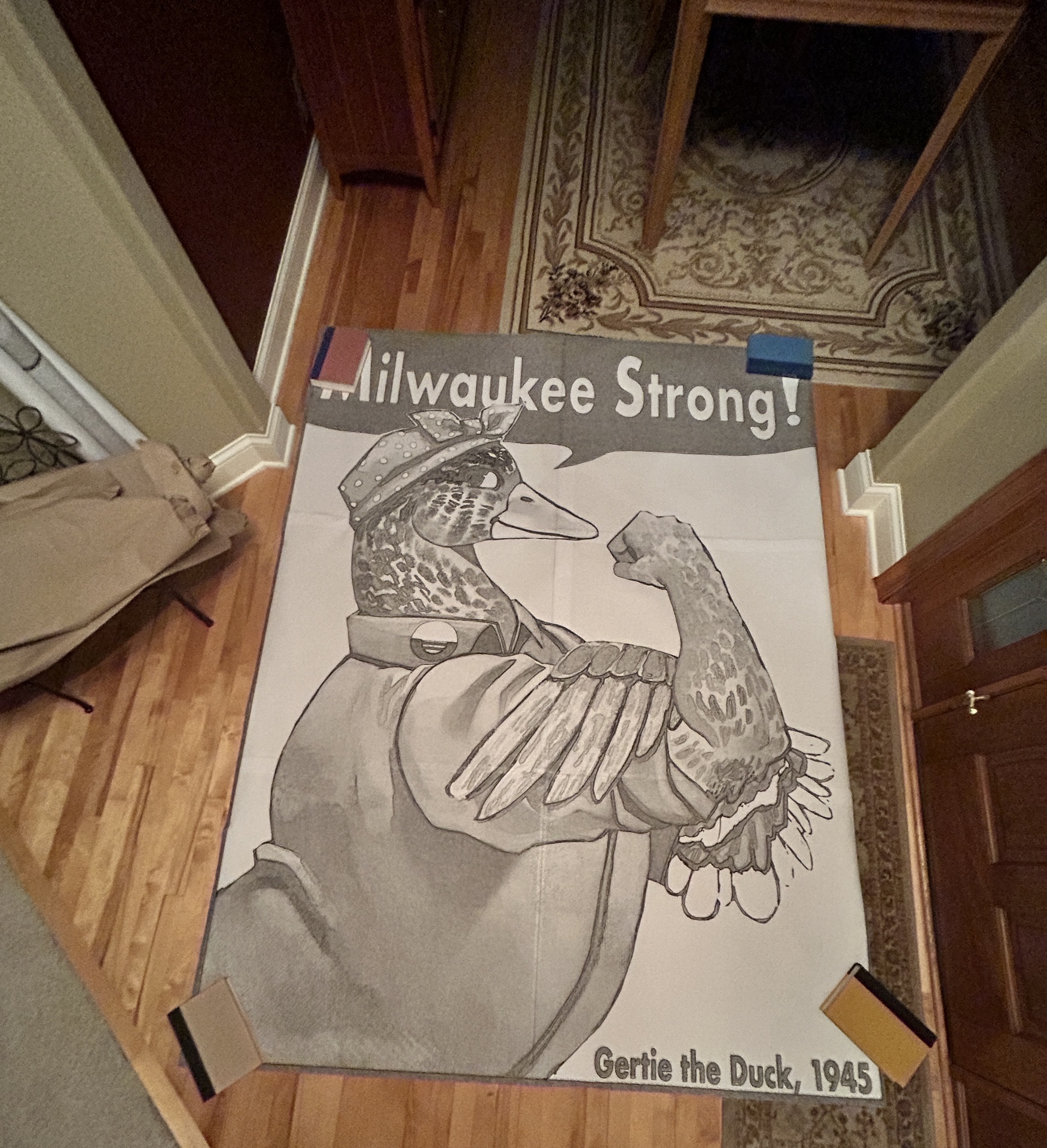 Sketch scaled to real size