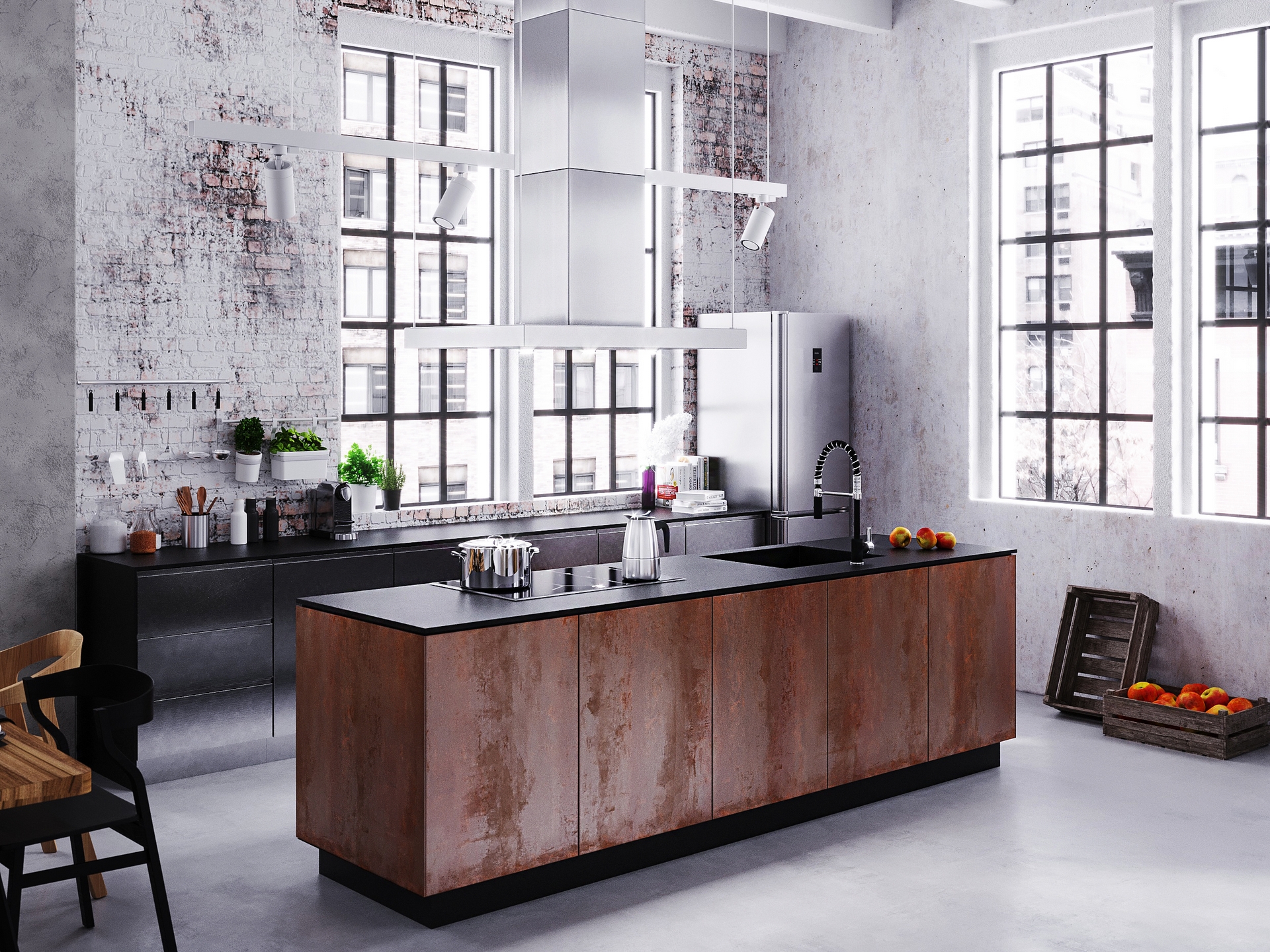 Kuchnia w stylu loftowym