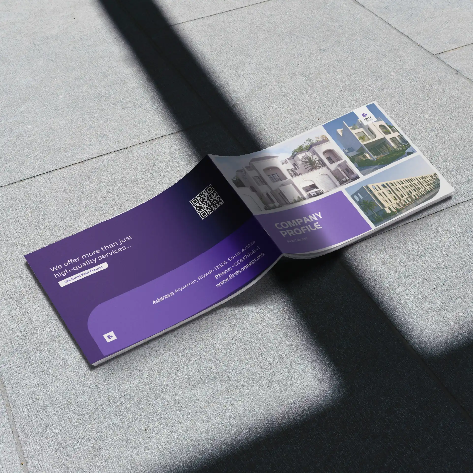 Brochure Design for a Construction Company to showcase their works