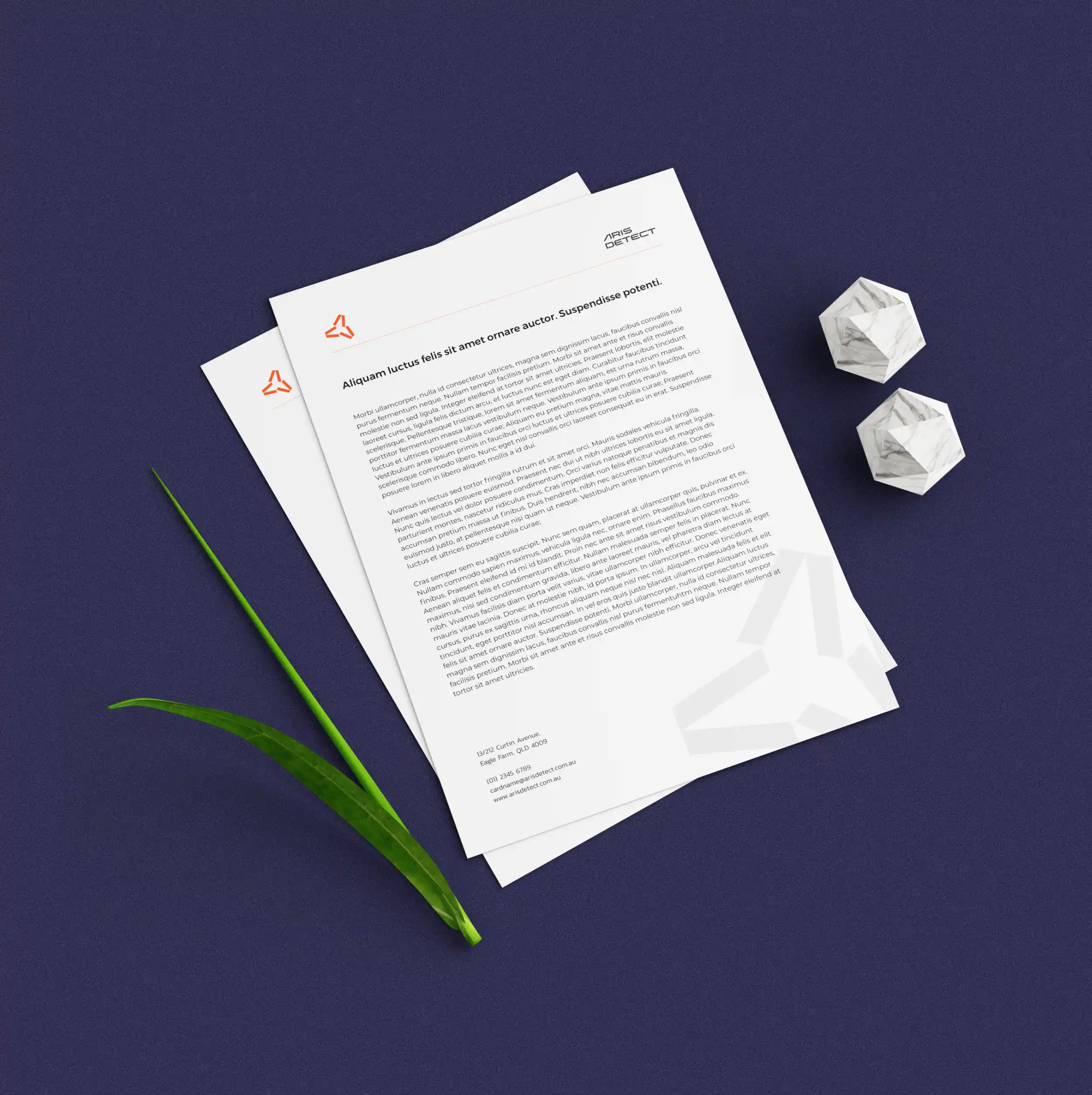 Aris Detect Letterhead Mockup 001