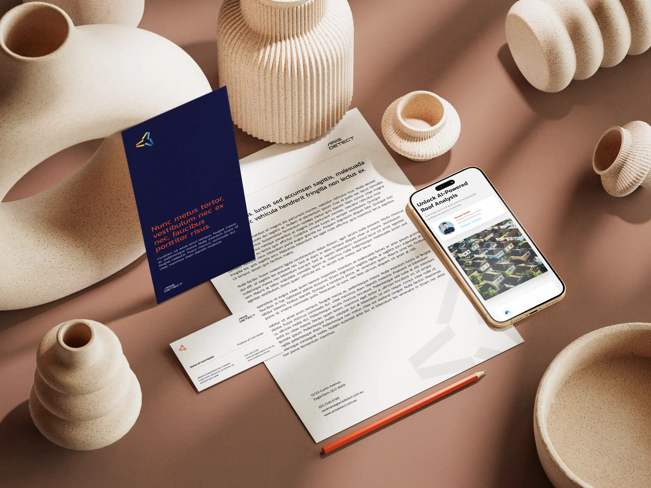 Aris Detect Stationery Mockup