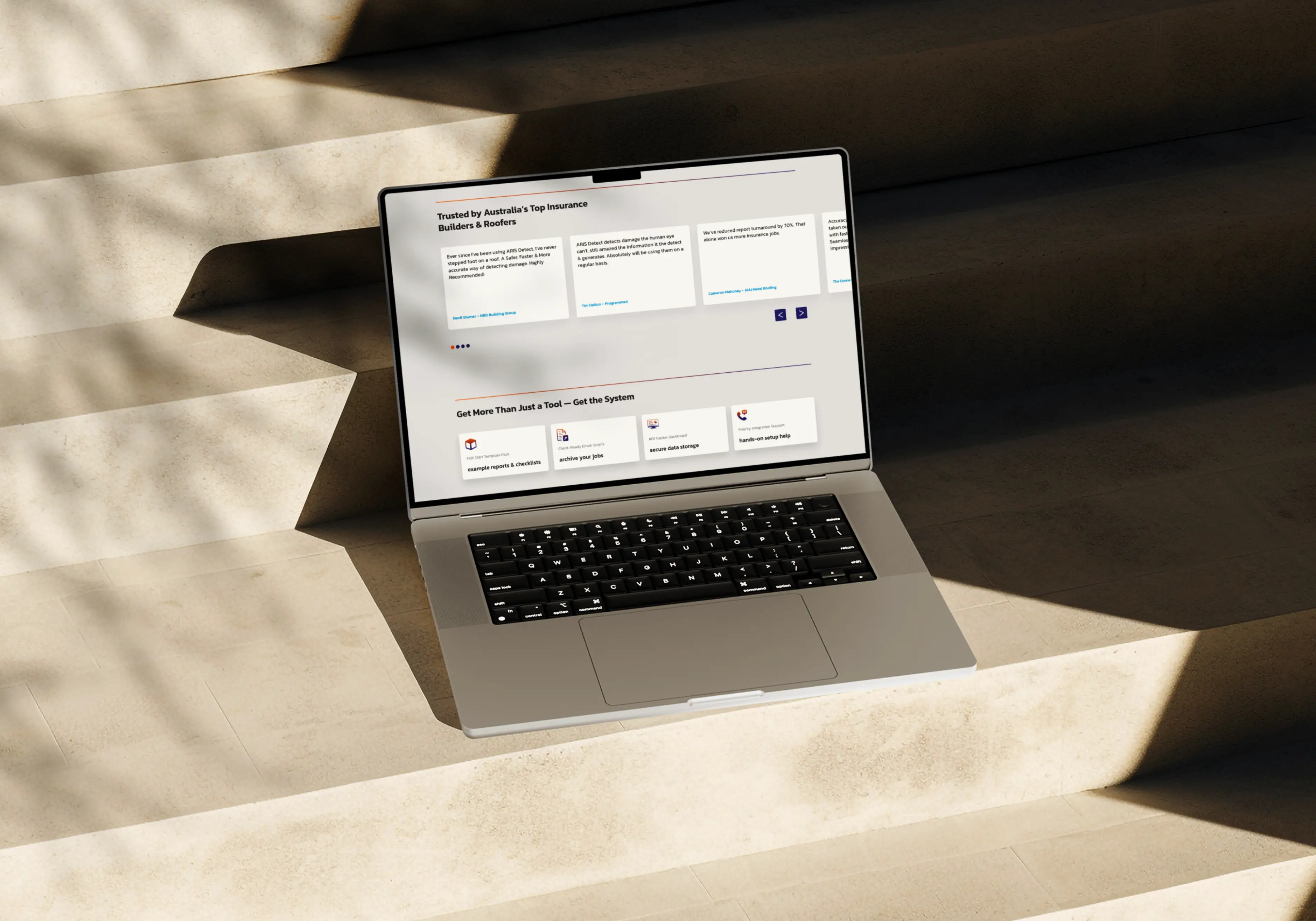 Aris Detect Desktop Website Mockup 002