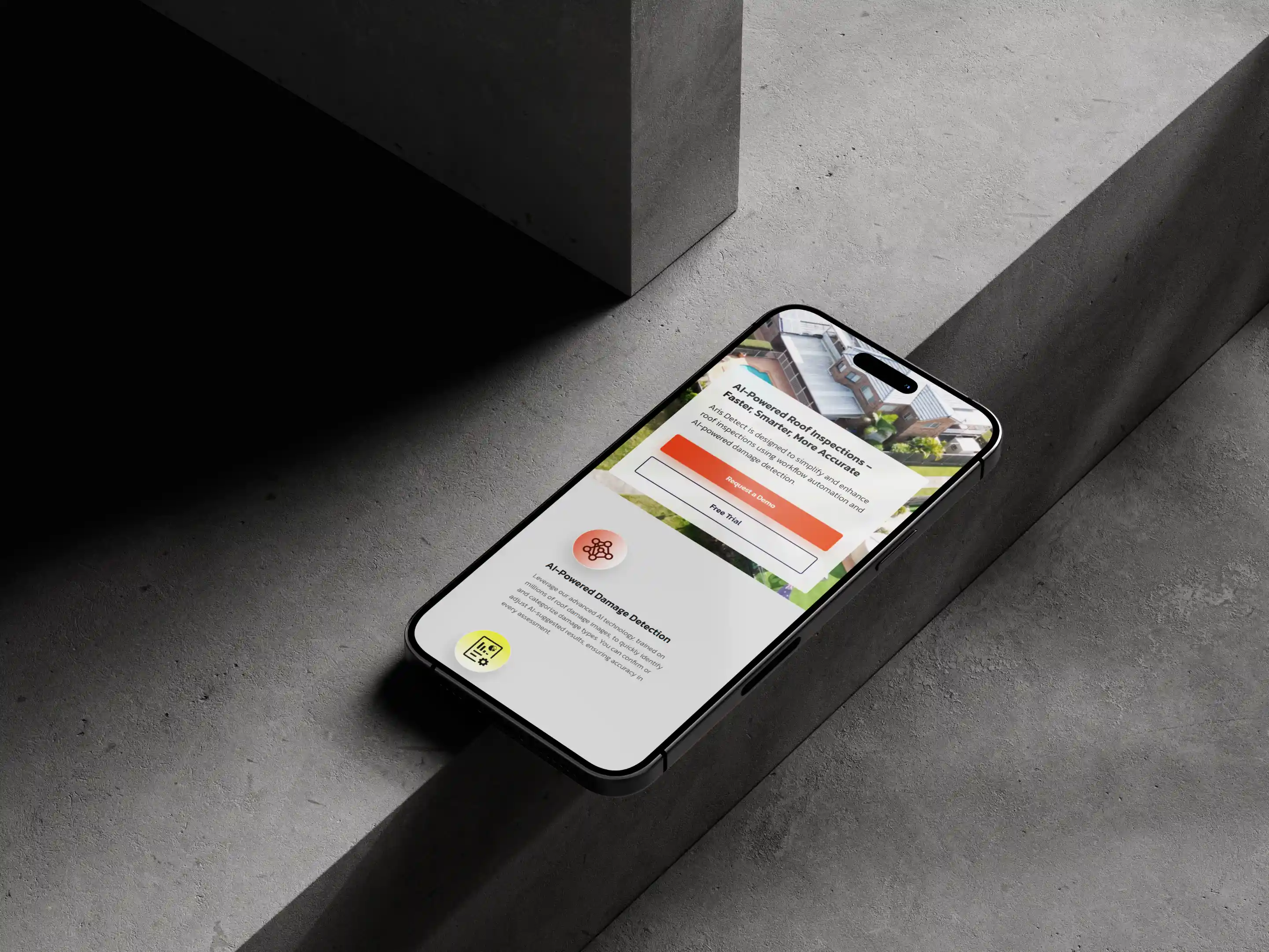 Aris Detect Website Homepage Mobile Mockup