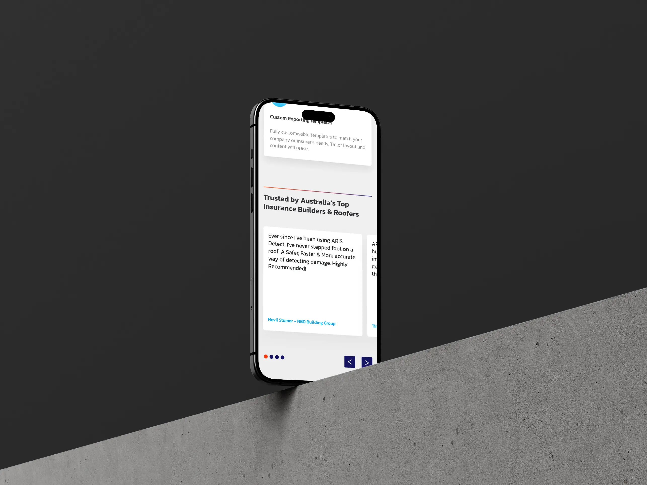 Aris Detect Mobile Website Mockup 002
