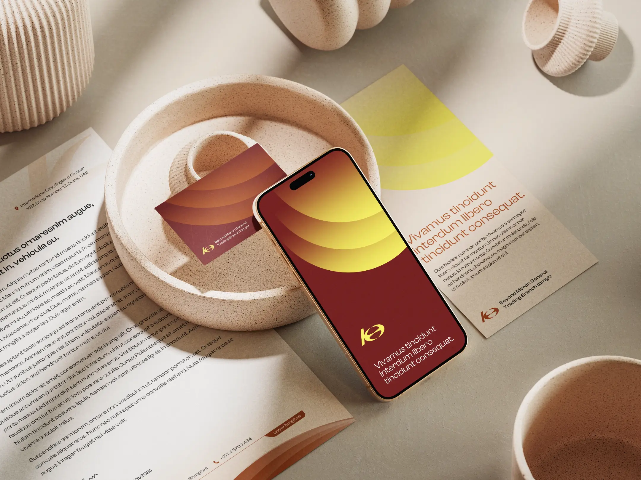 BMGT Logo Stationery Mockup