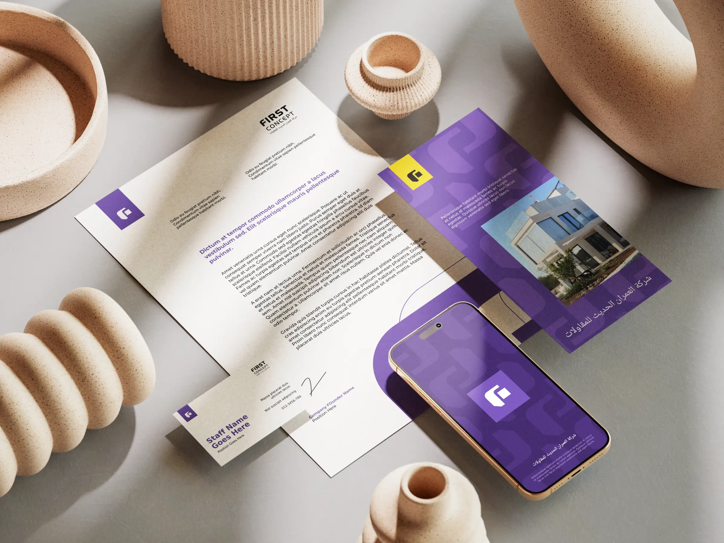 First Concept Stationery Mockup 002