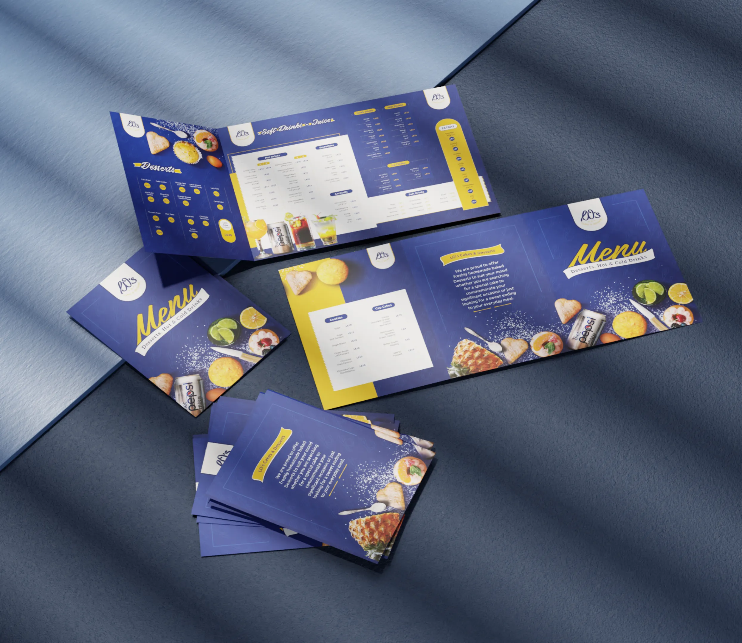 LOs Cakes and Desserts Menu Mockup
