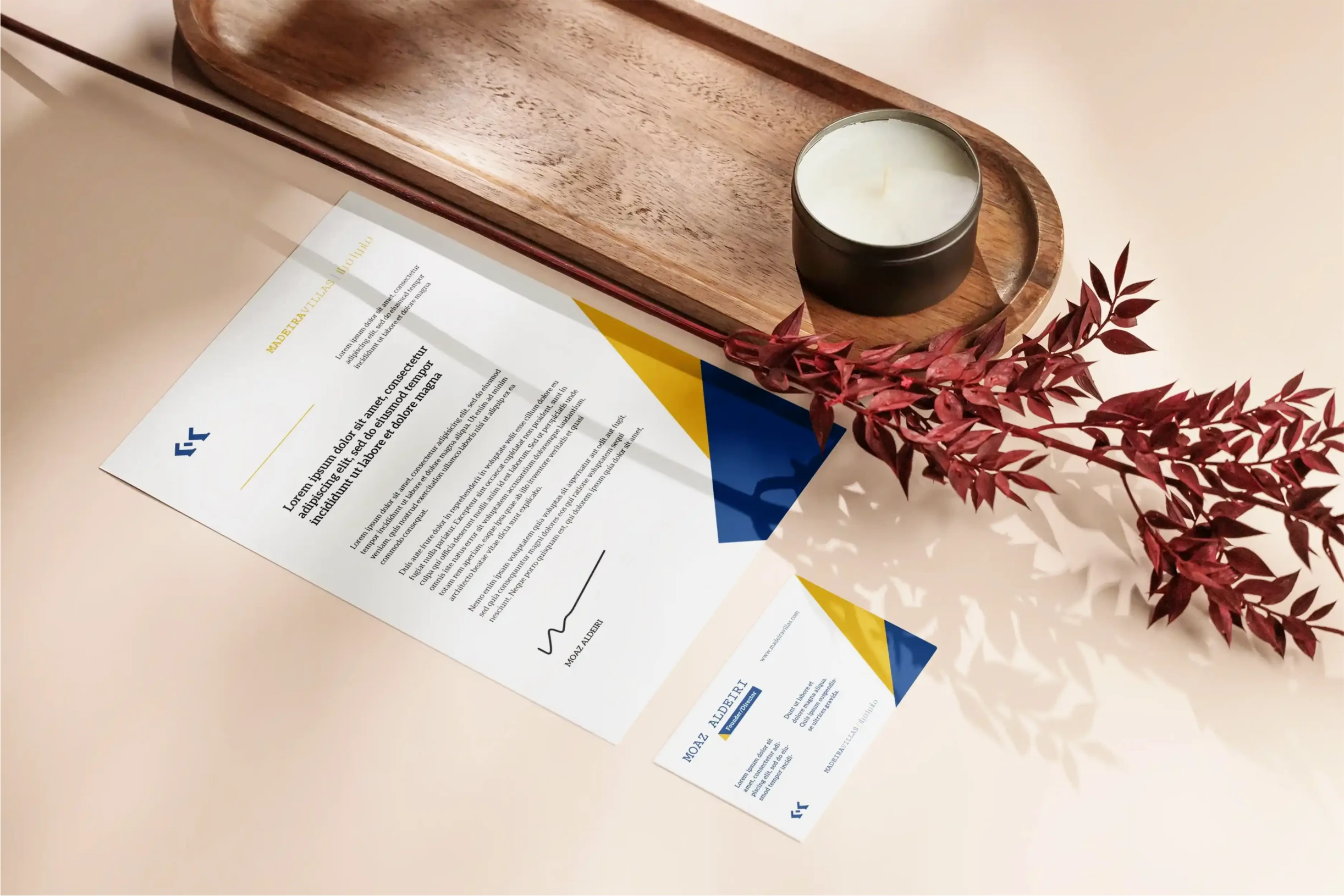 Madeira Villas Stationery Mockup 002