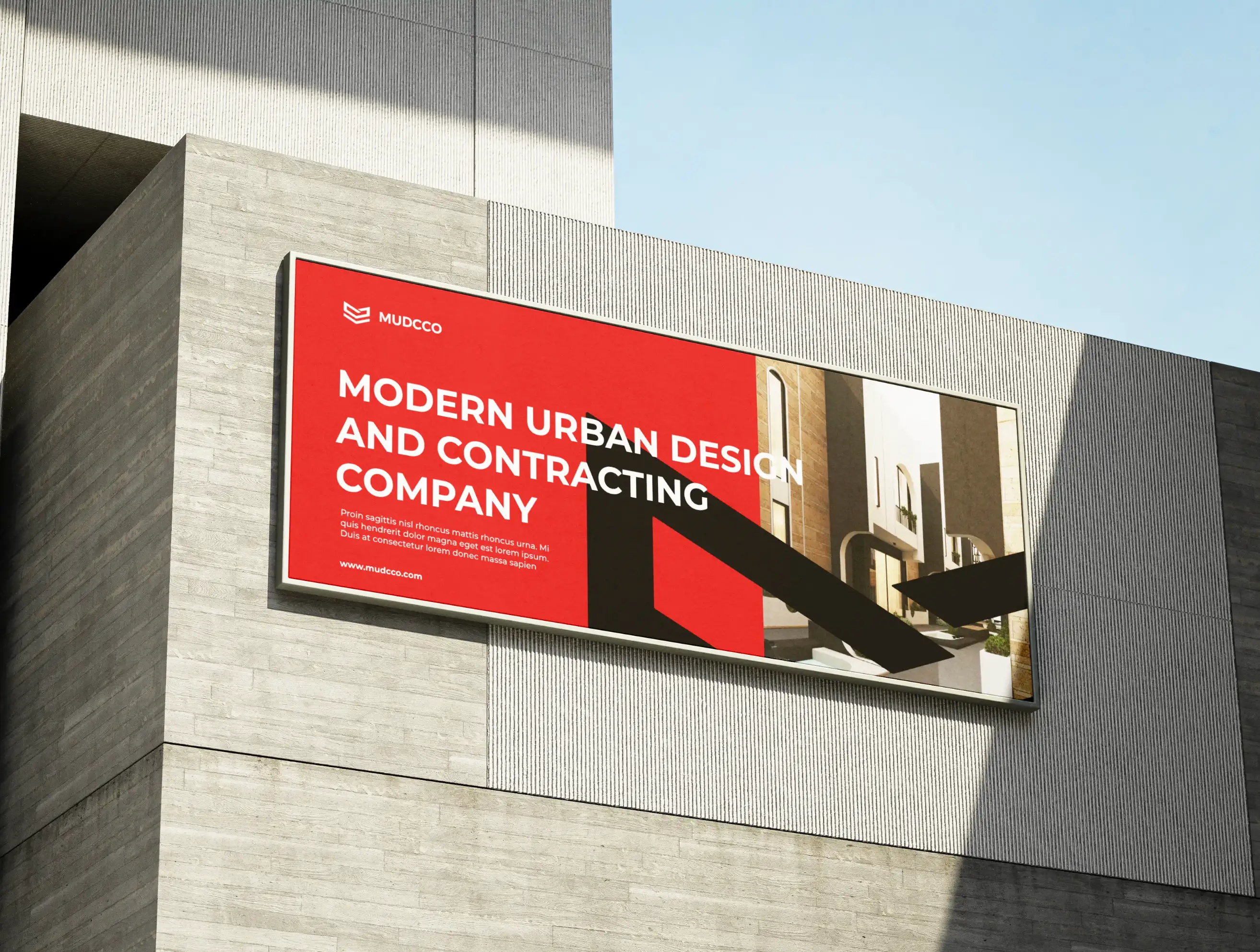 MUDCCO Billboard and Logo Mockup