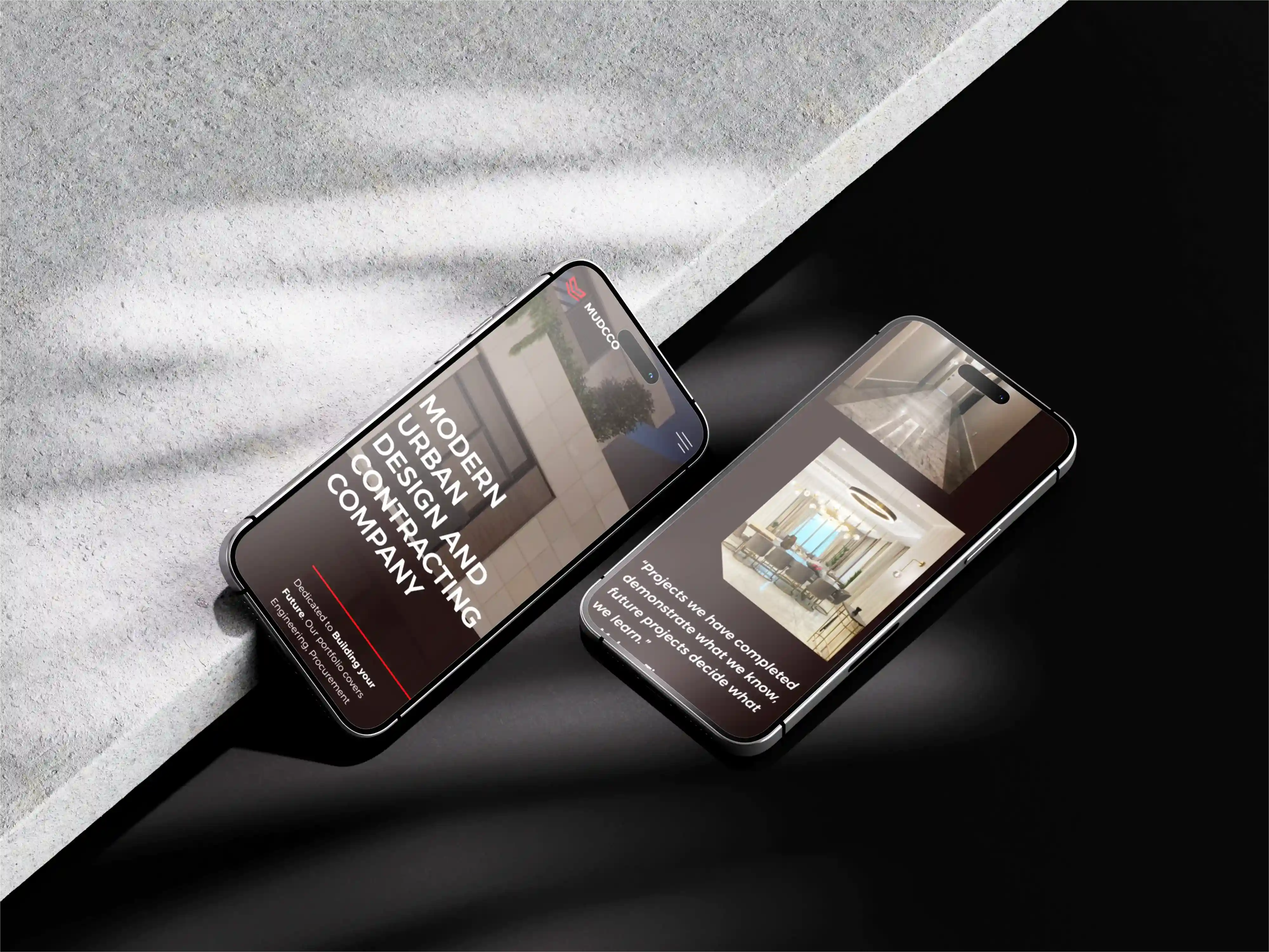 MUDCCO Mobile Website Mockup 001