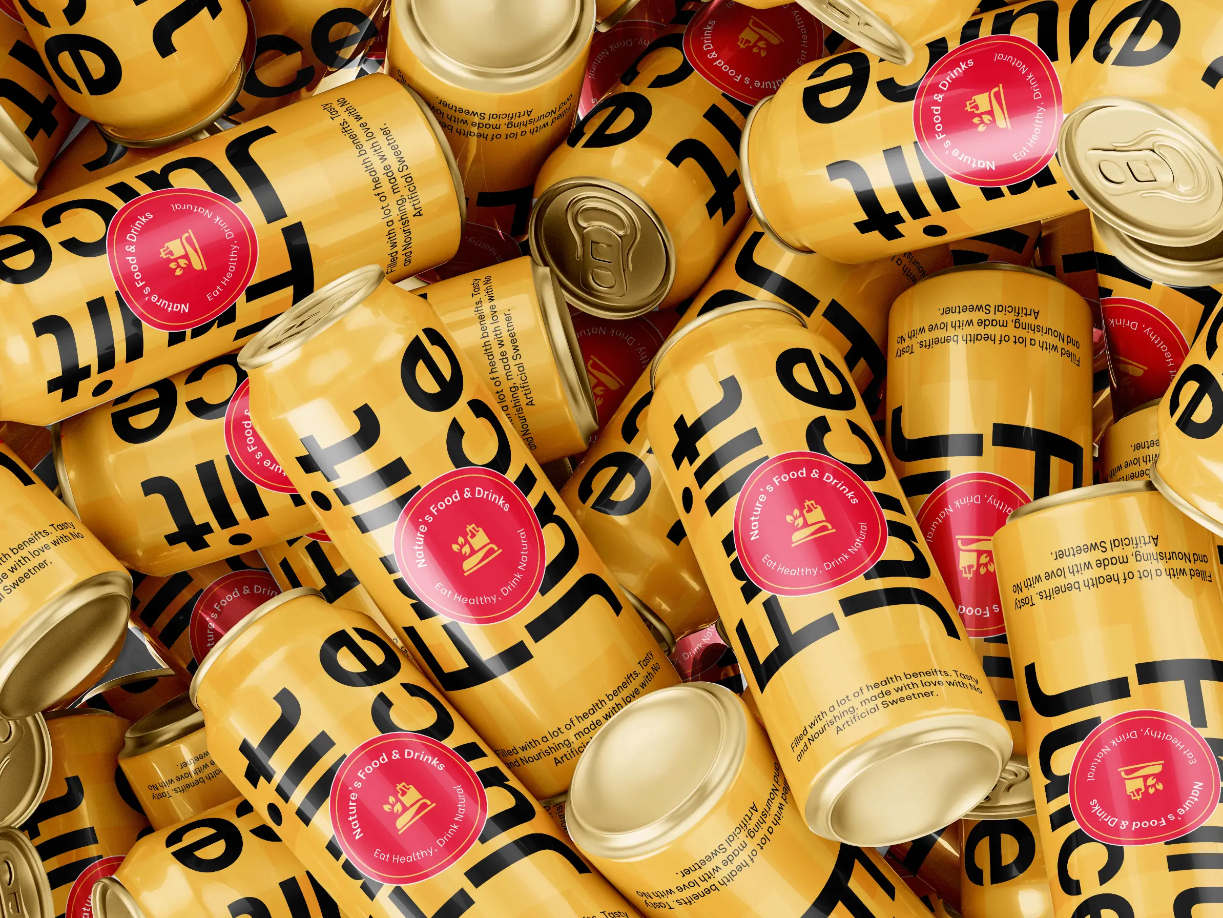 Nature's Food and Drinks Canned Fruitjuice Mockup 002