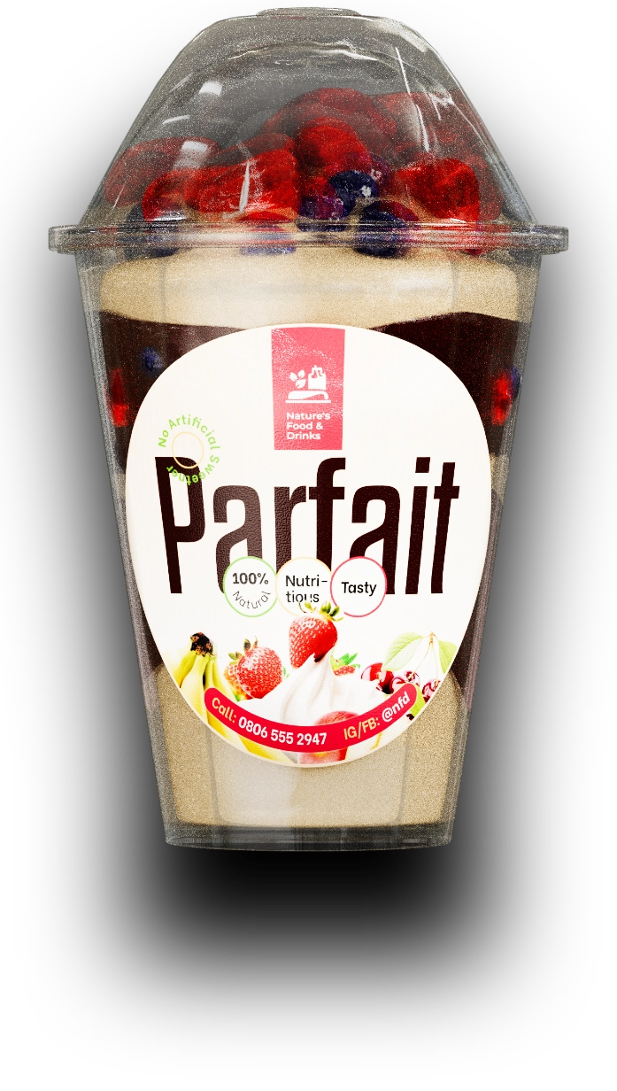 Nature's Food and Drinks Parfait Cup Render
