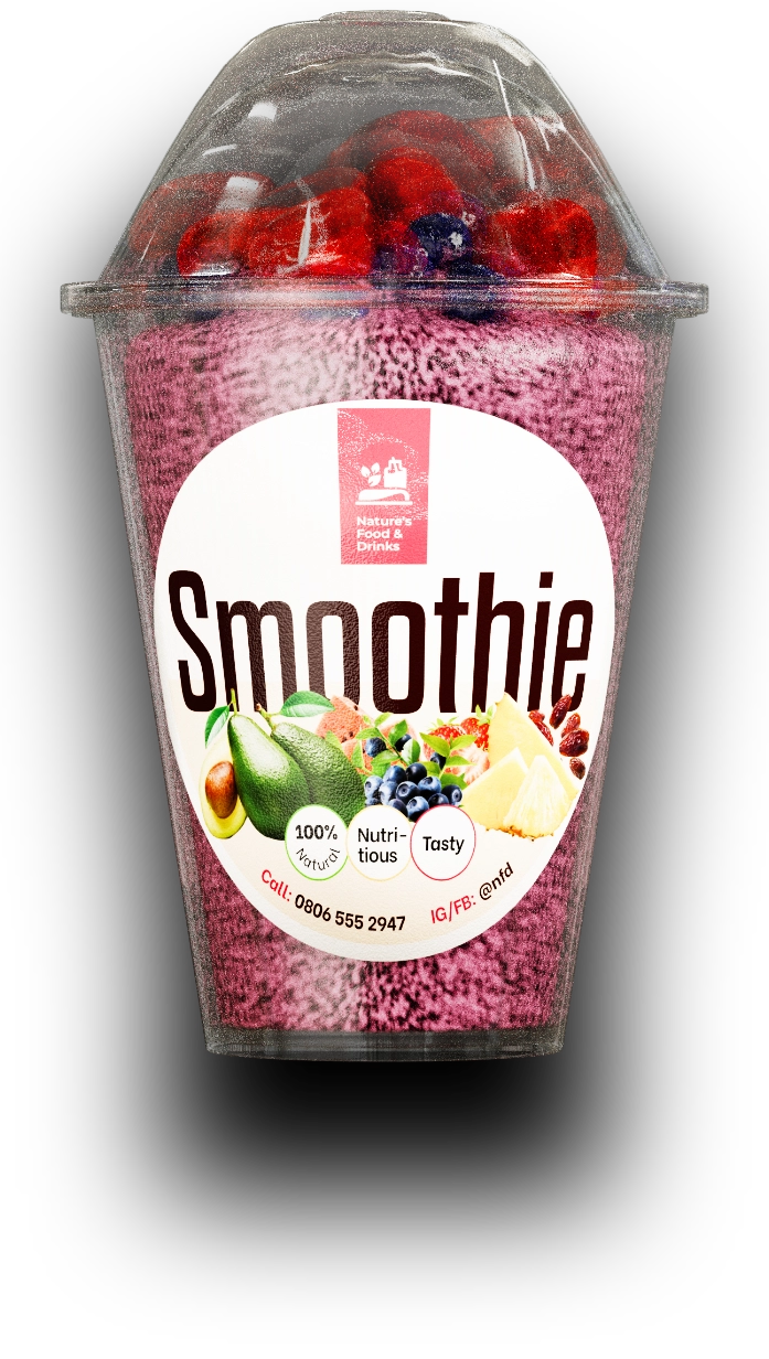 Nature's Food and Drinks Smoothie Cup Render