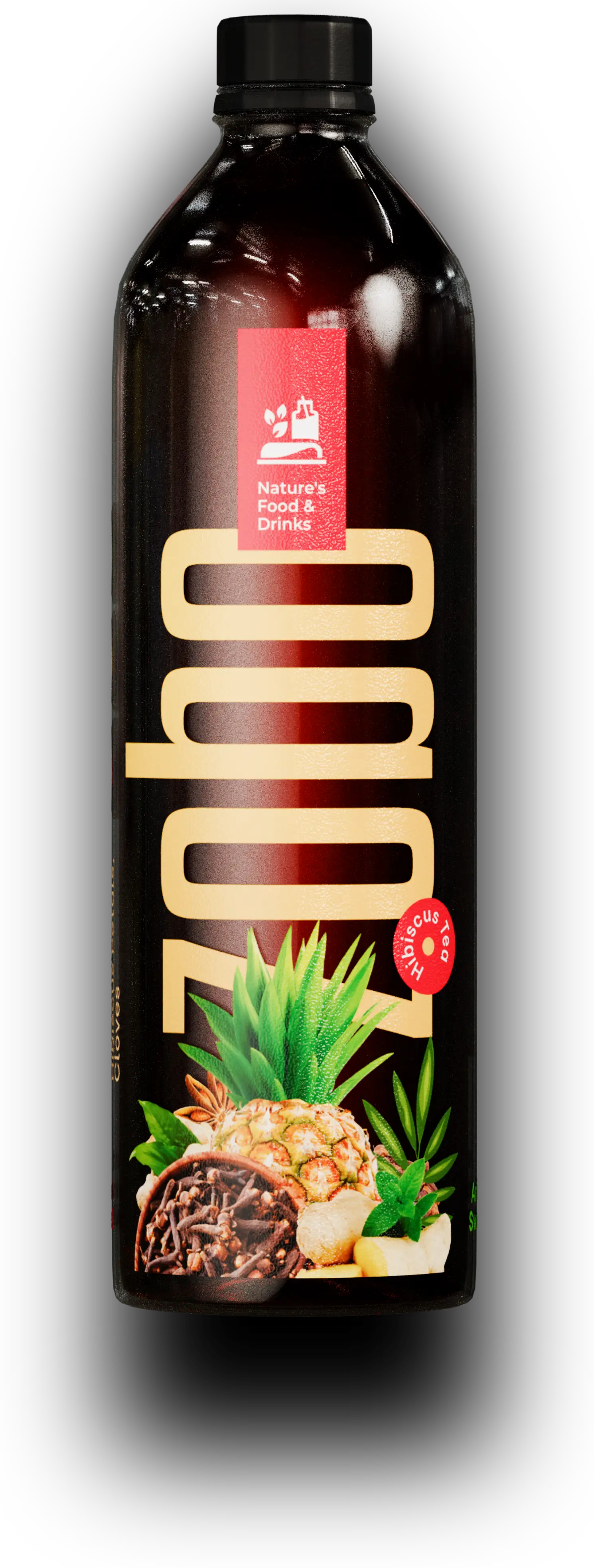 Nature's Food and Drinks Zobo Bottle Render