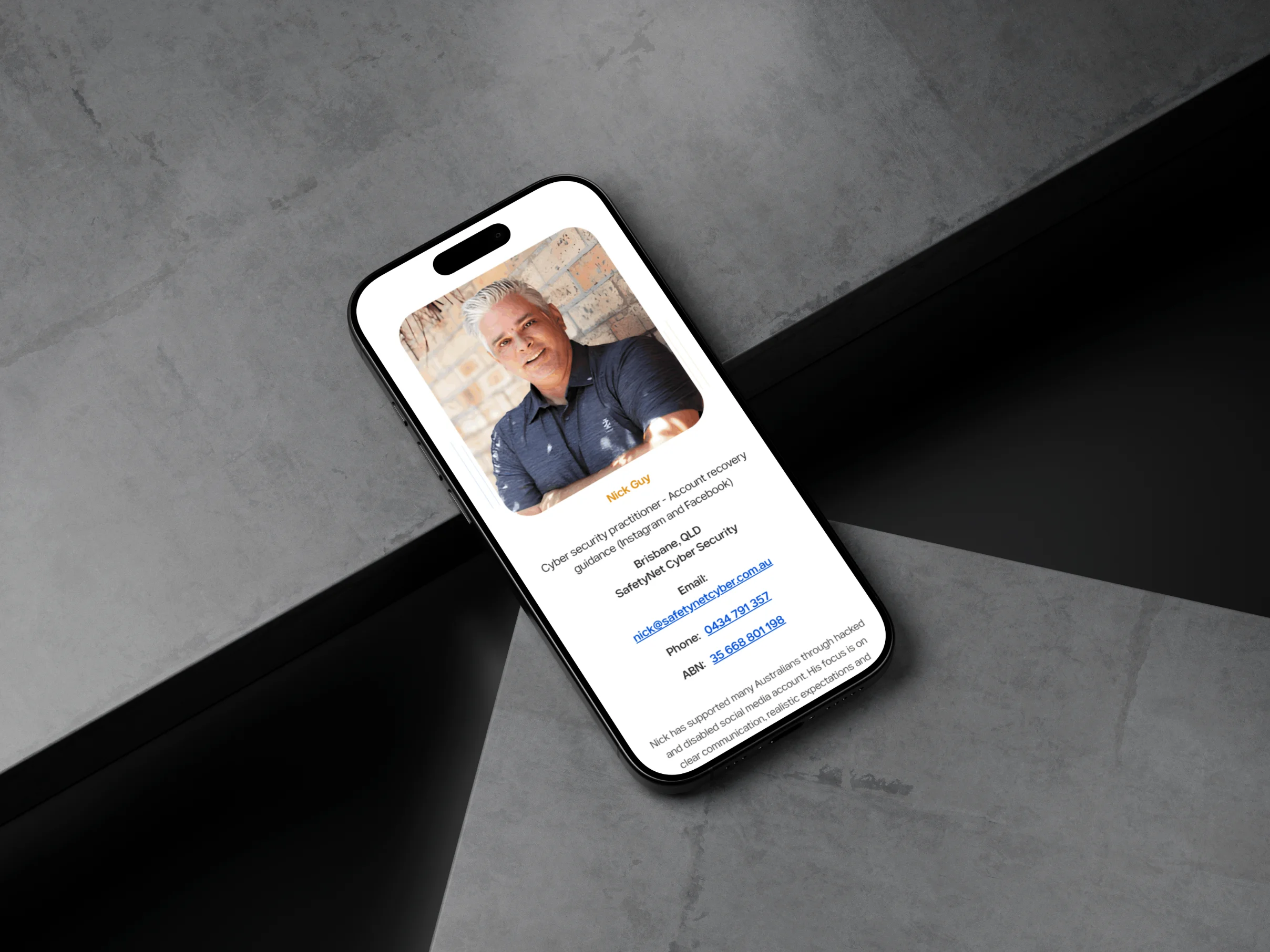 Safetynet Cyber Security Mobile Website 006
