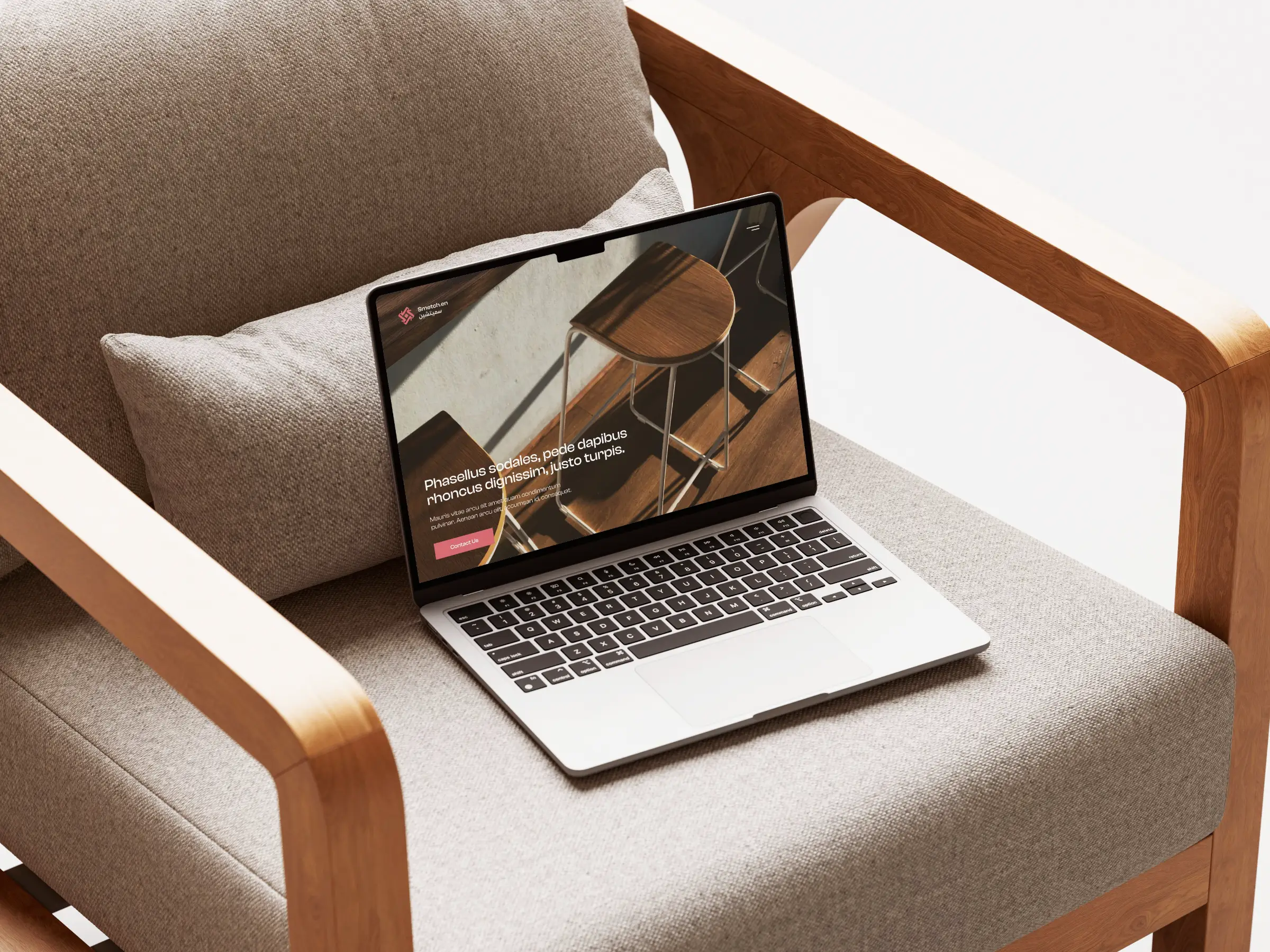 Smetch Keen &amp; Smetch.en Desktop Website Mockup