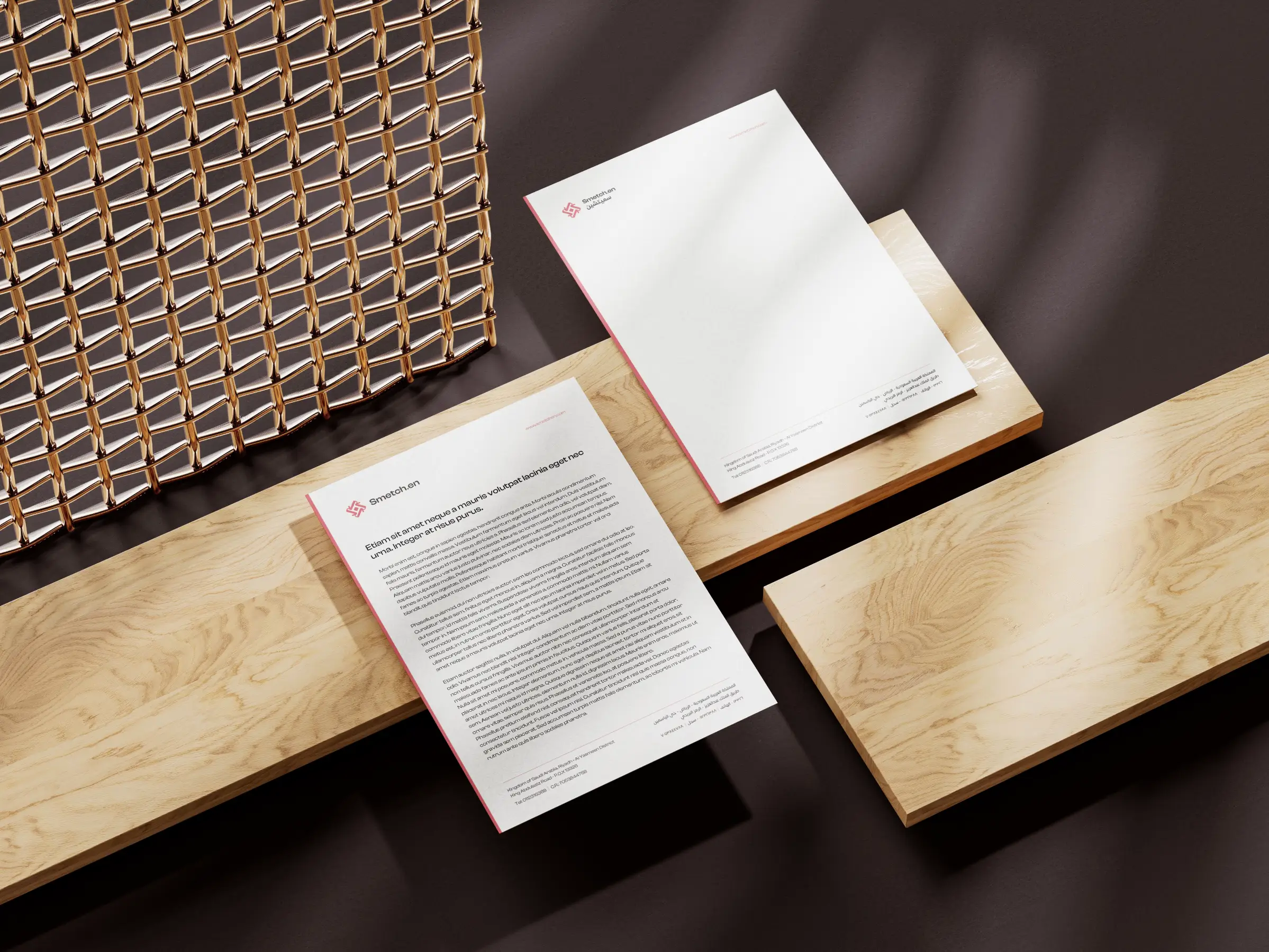 Smetch Keen &amp; Smetch.en Letterhead Mockup 003