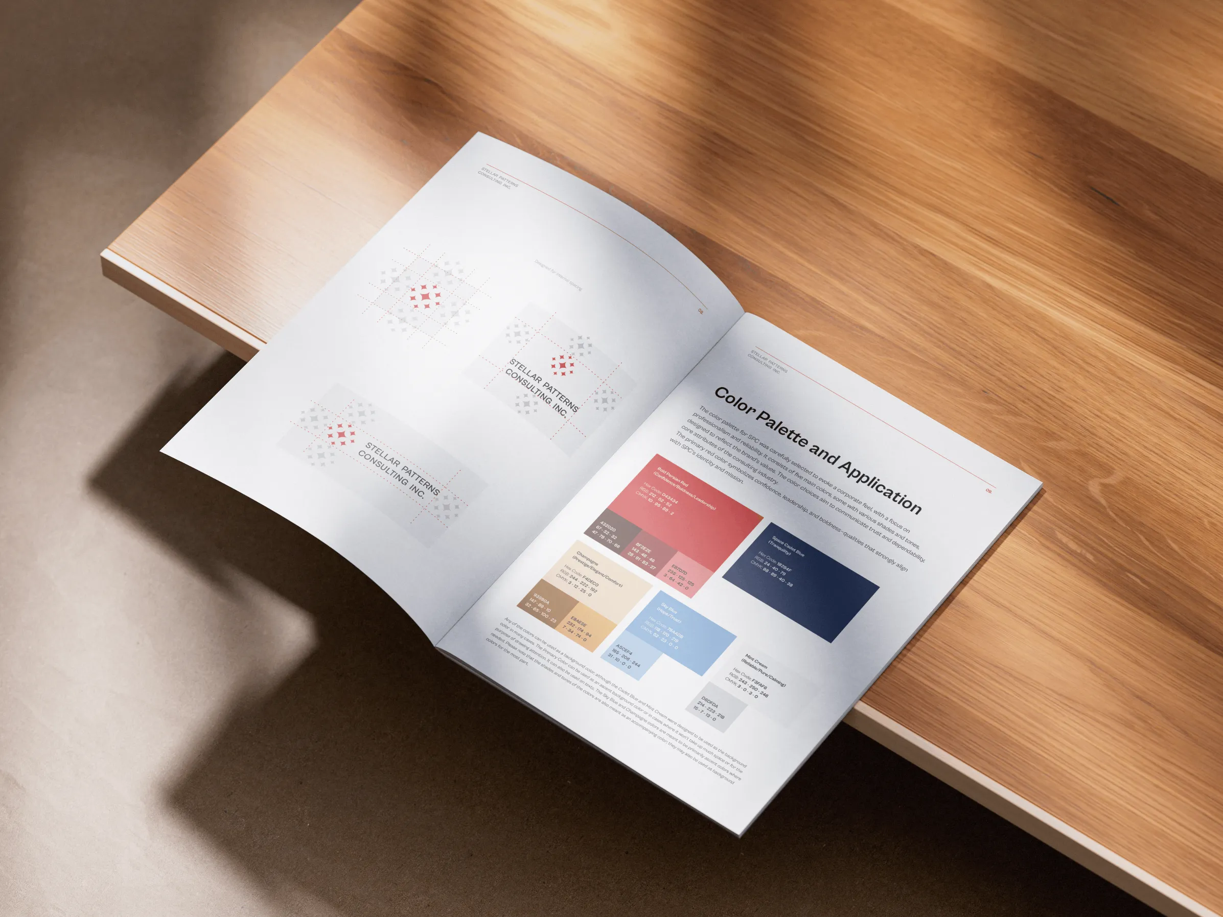 Stellar Patterns Consulting Brand Book Mockup 006