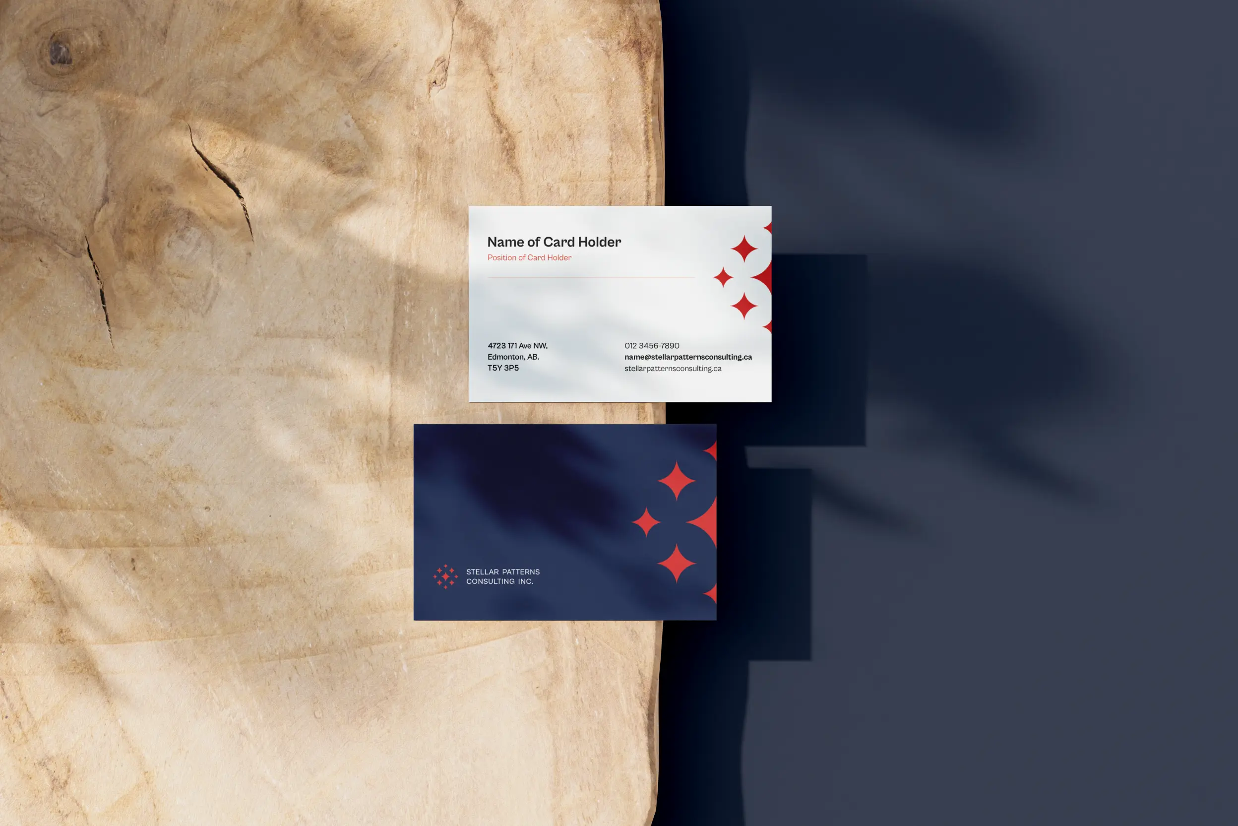 Stellar Patterns Consulting Business Card Mockup 002