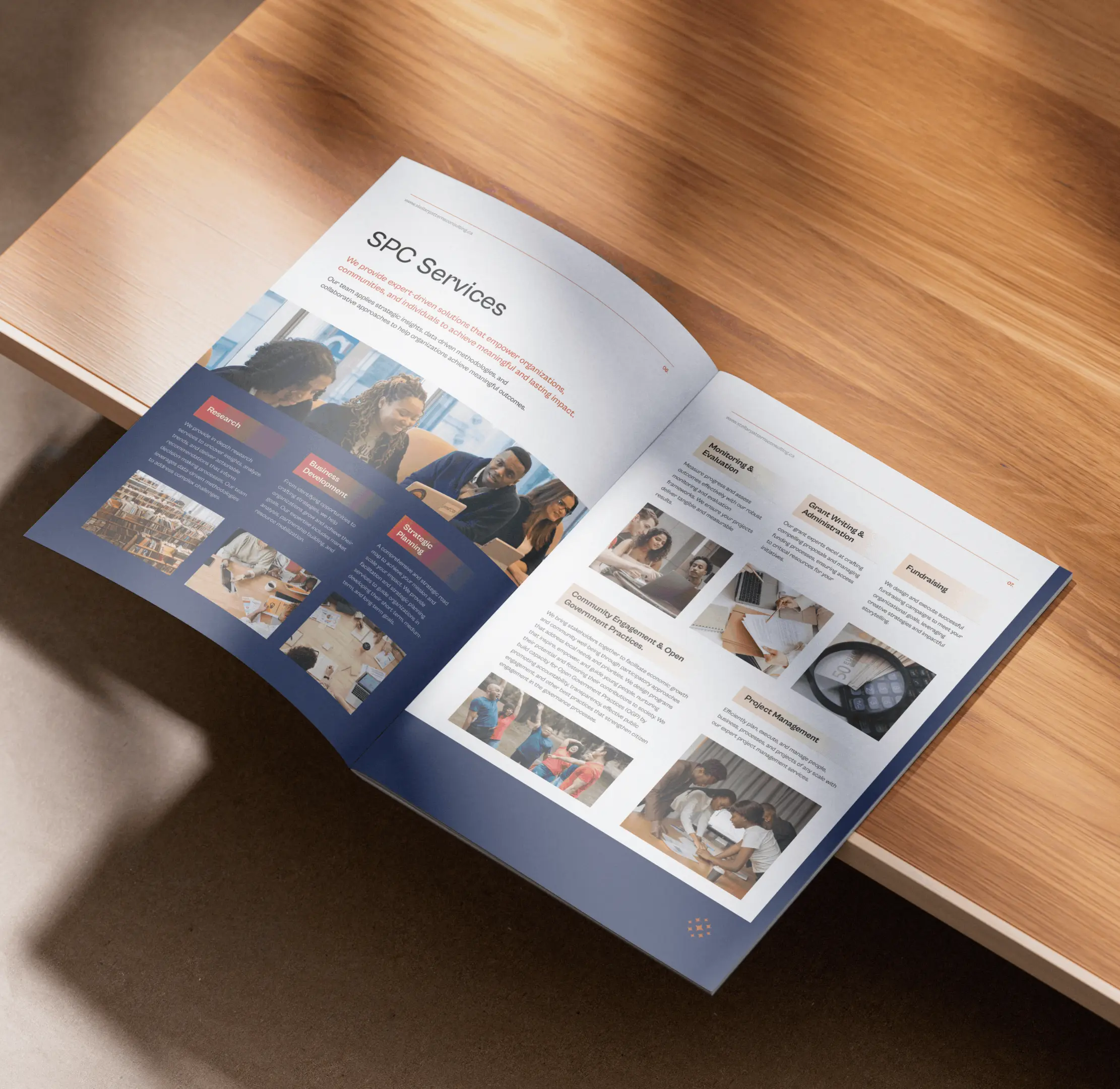 Stellar Patterns Consulting Company Profile Mockup 005
