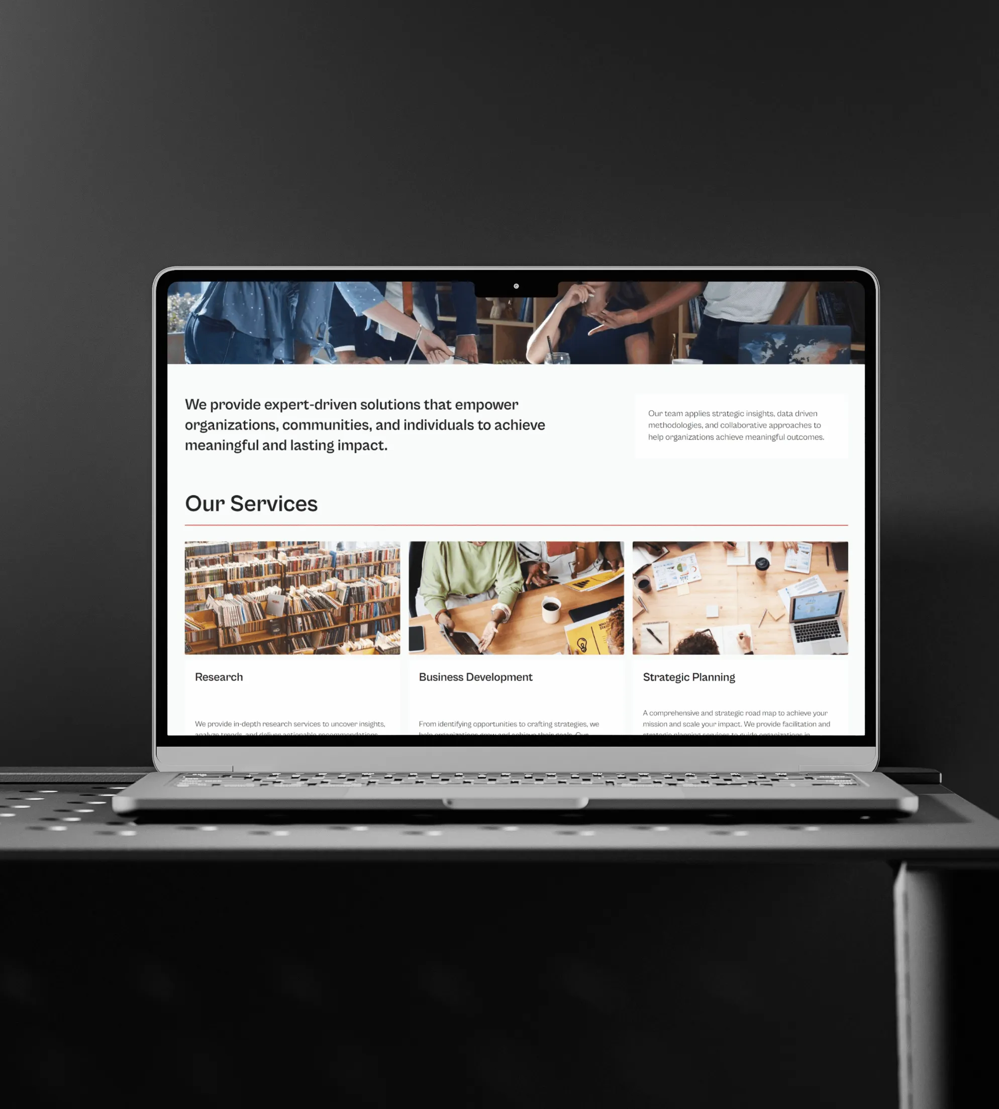 Stellar Patterns Consulting Website Desktop Mockup 002