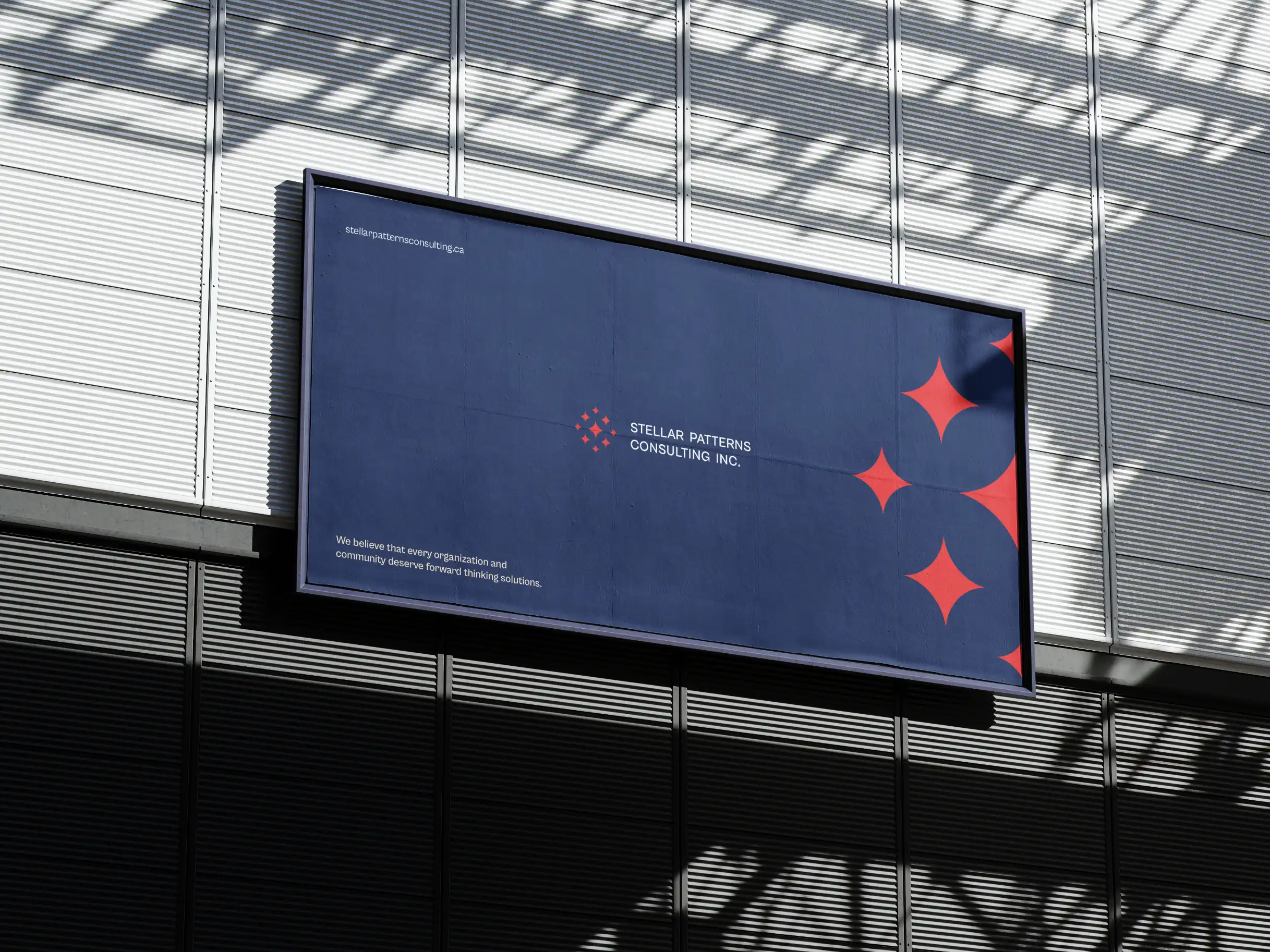 Billboard Logo Mockup for Stellar Patterns Consilting