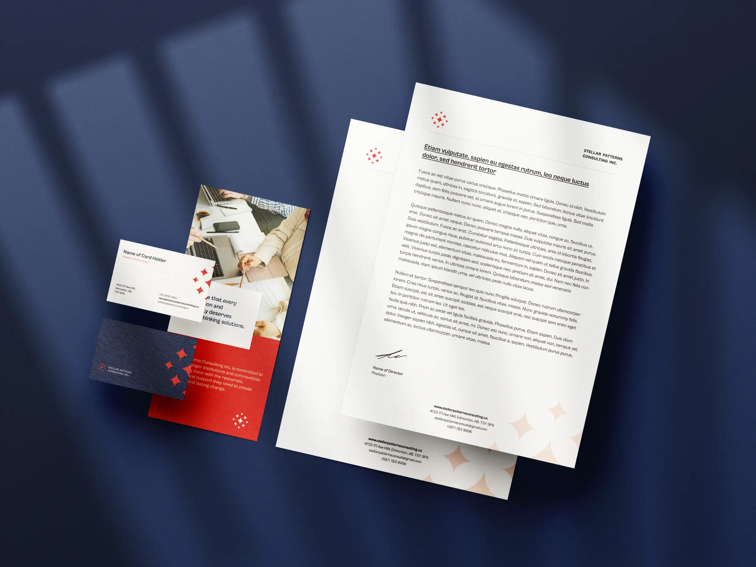 Stellar Patterns Consulting Stationery Mockup