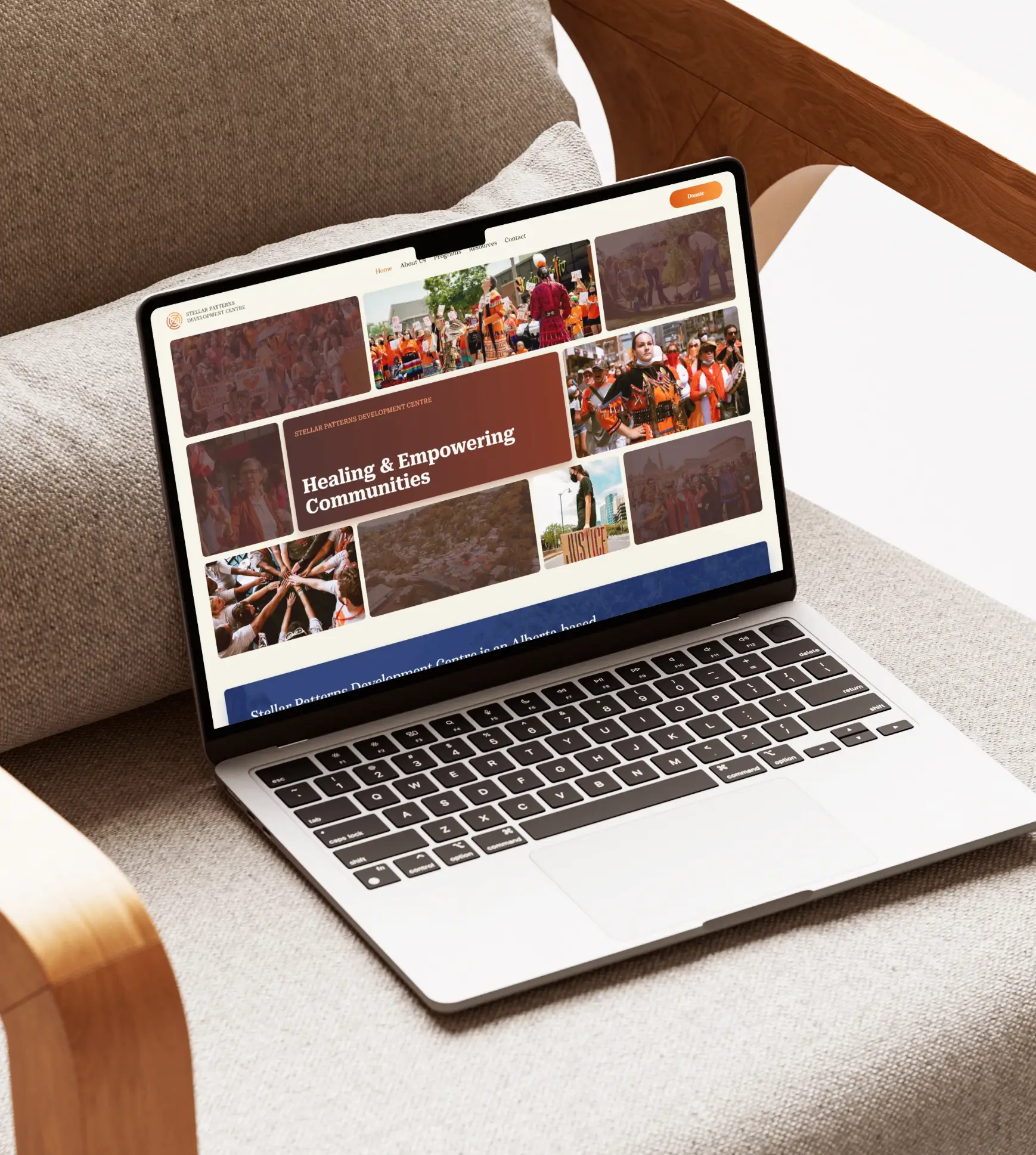 SPDC Desktop Website Mockup