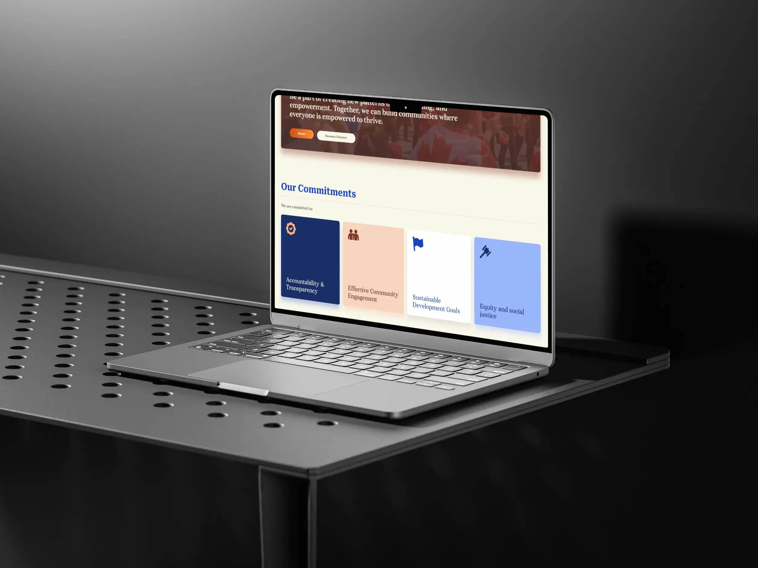 Stellar Patterns Development Centre Desktop Website Mockup 005