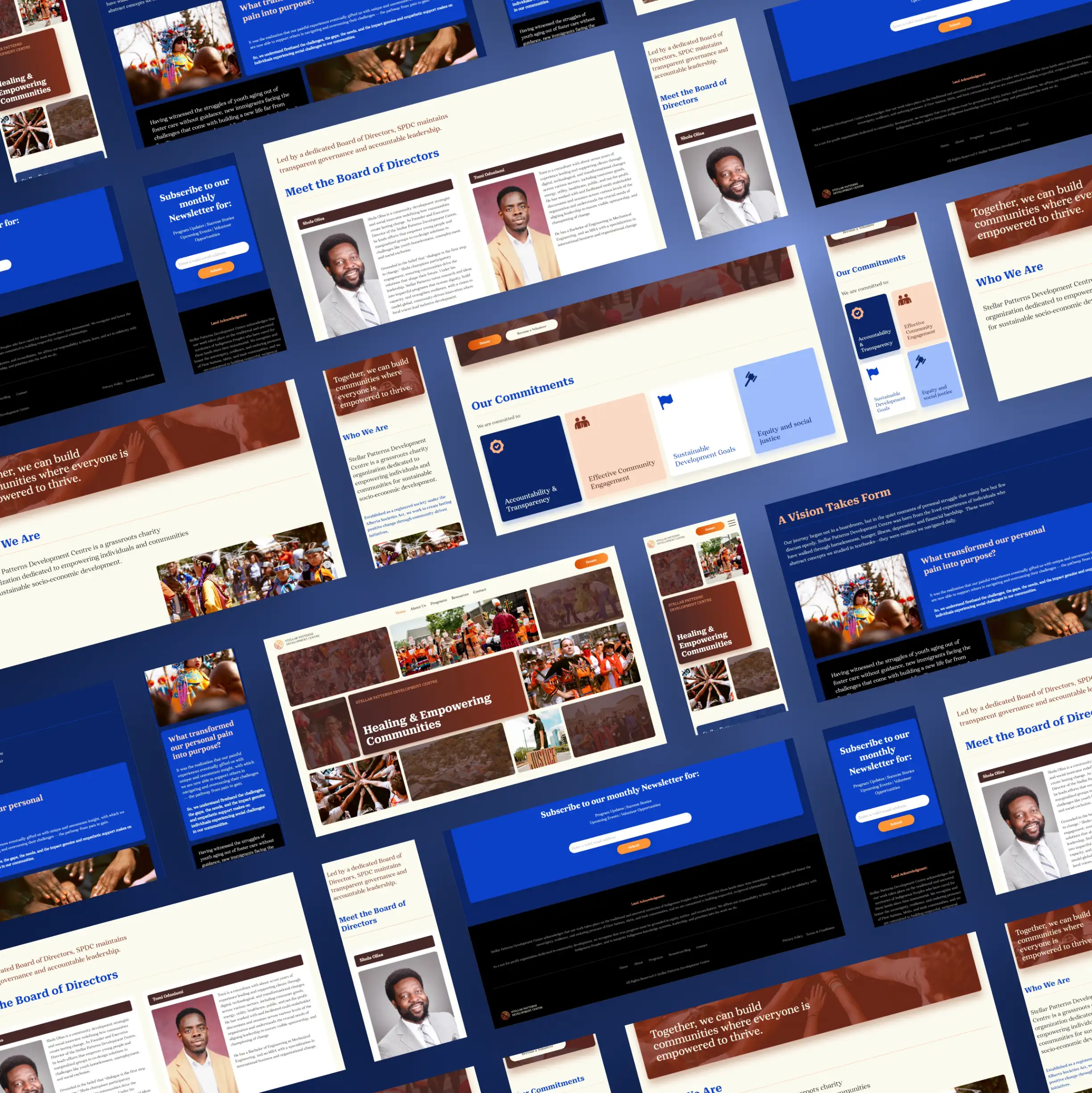 SPDC Desktop Website Pages Mockup