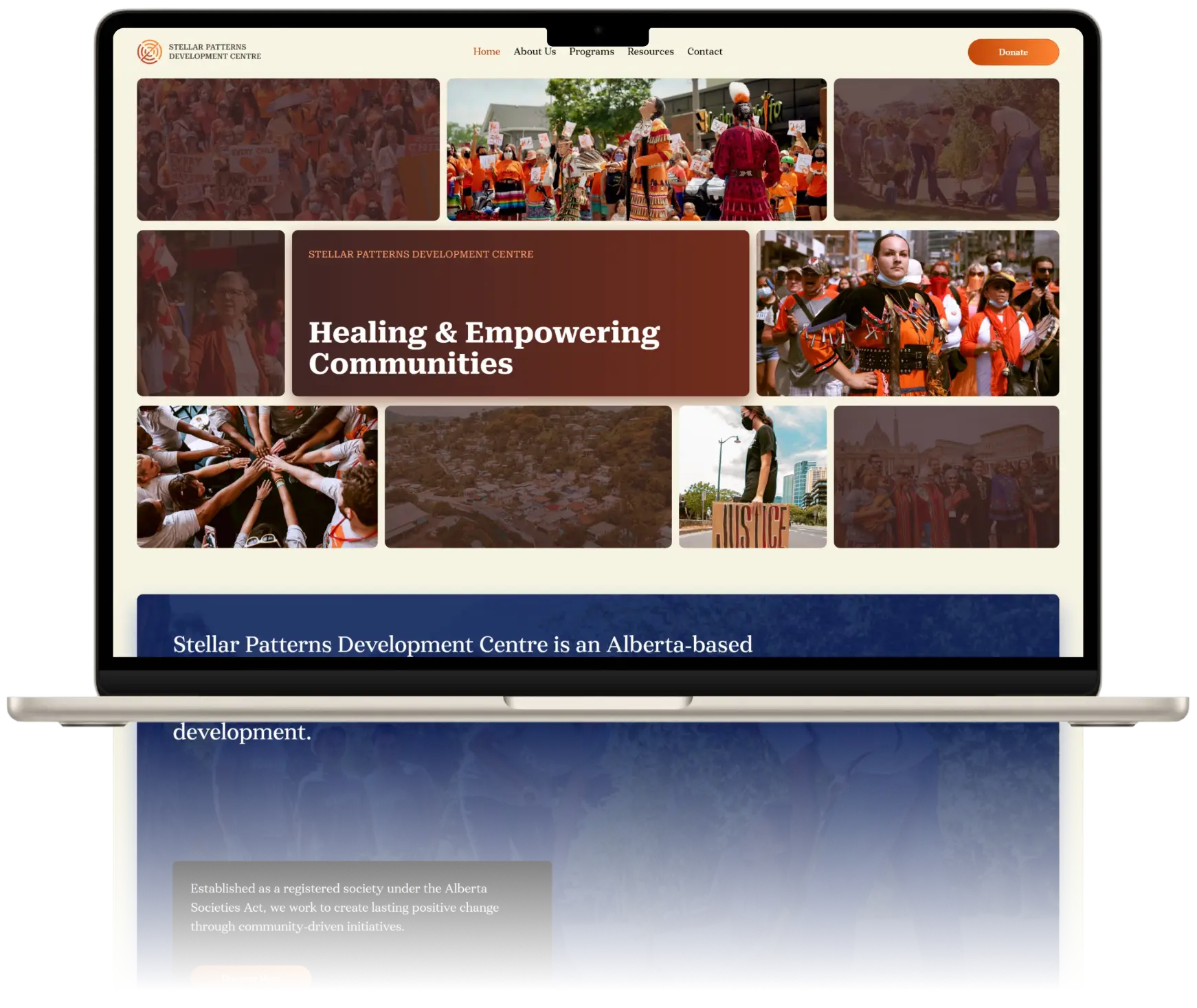 SPDC Desktop Website Mockup Presentation