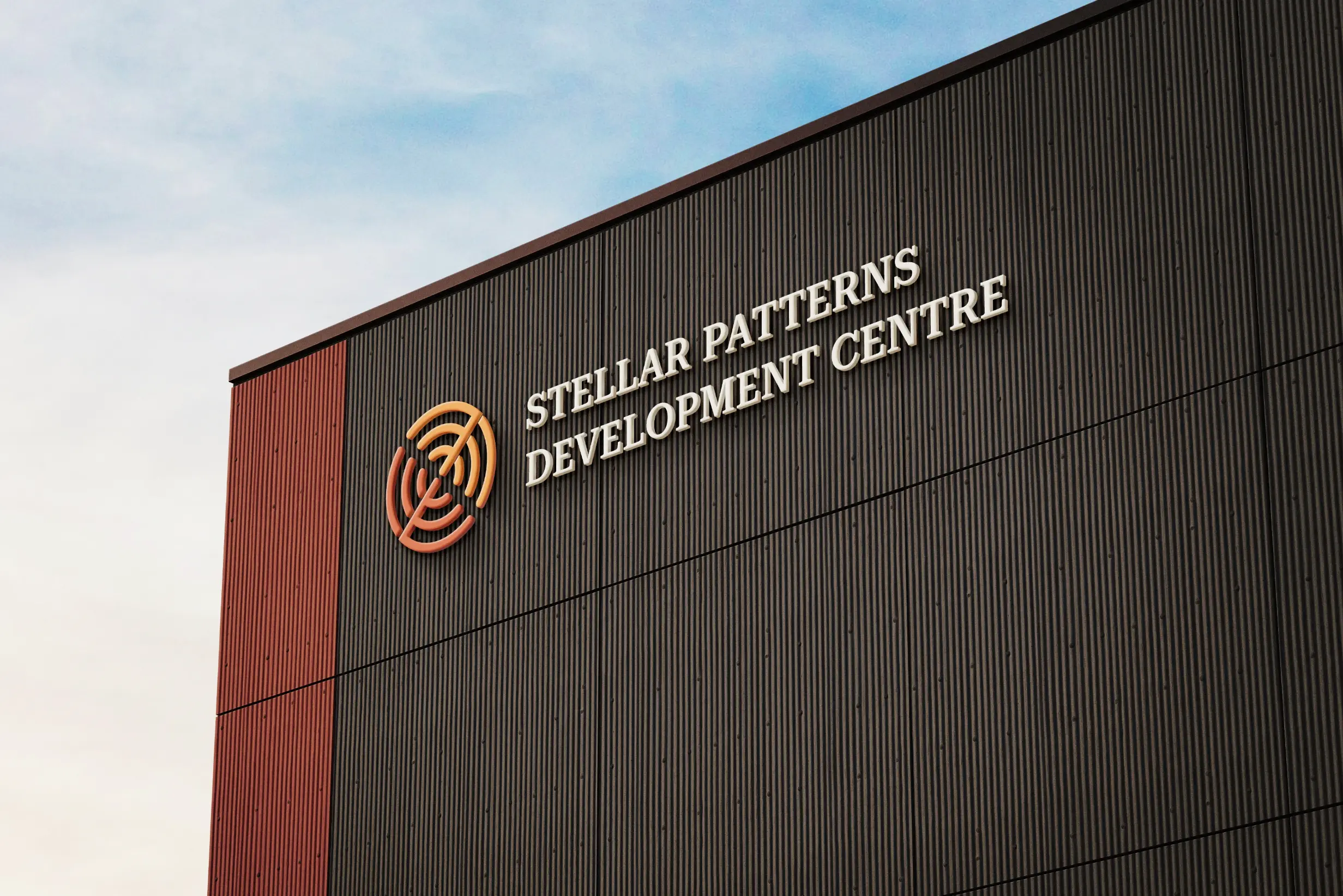 Stellar Patterns Development Centre Logo Signage Mockup 002