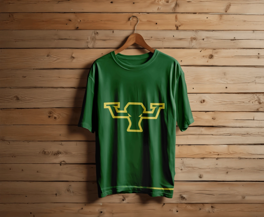 Stockman Drones Logo on Clothe Mockup