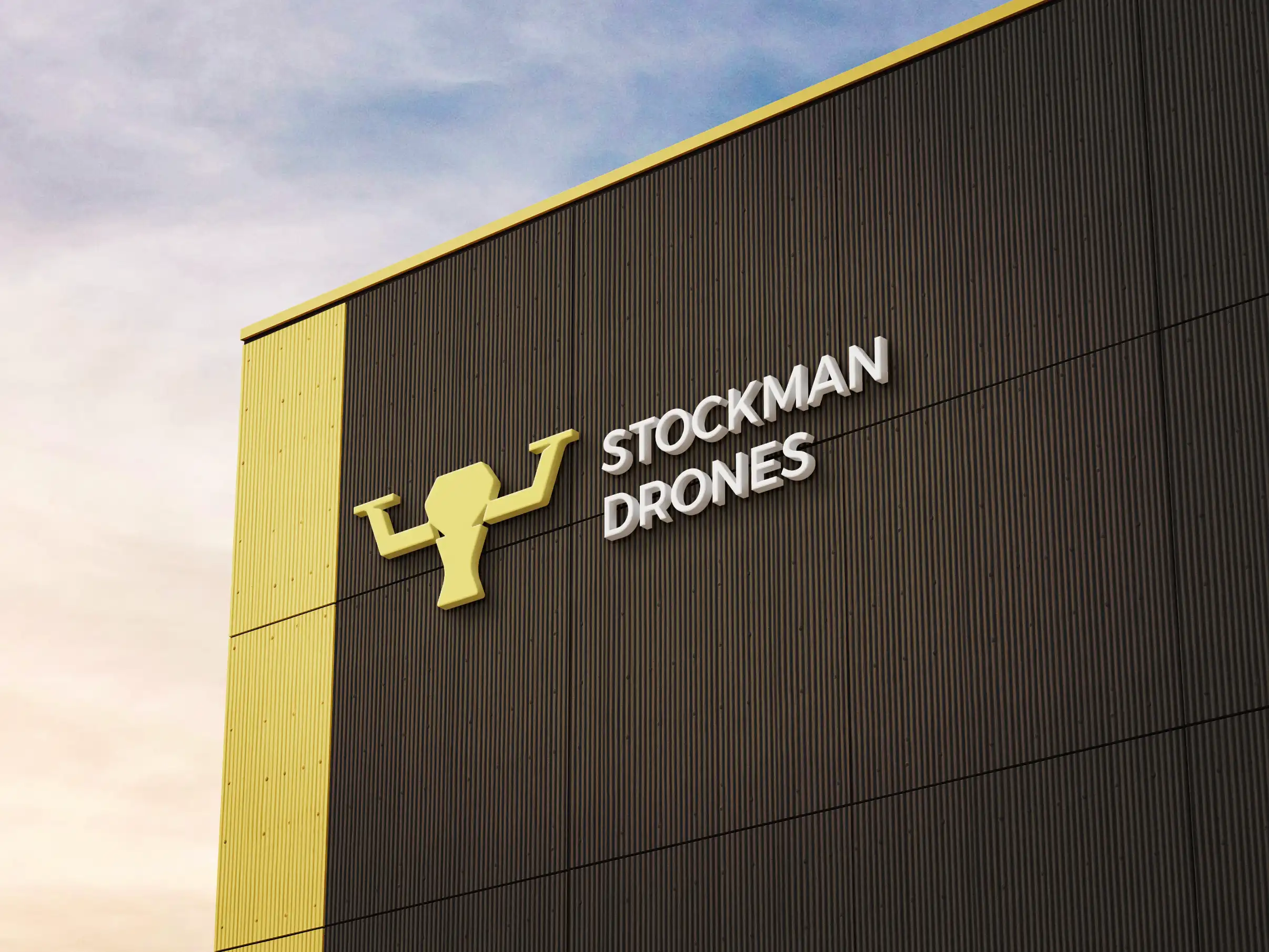Stockman Drones Signage Mockup