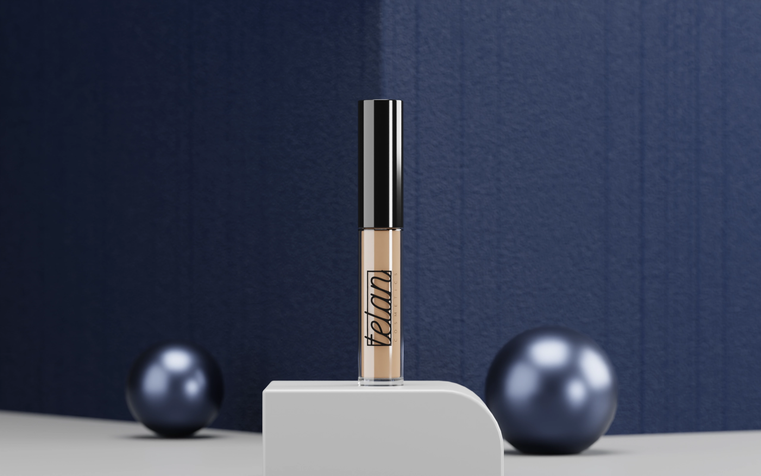 3D Beauty Product Render for Telan Cosmetics 