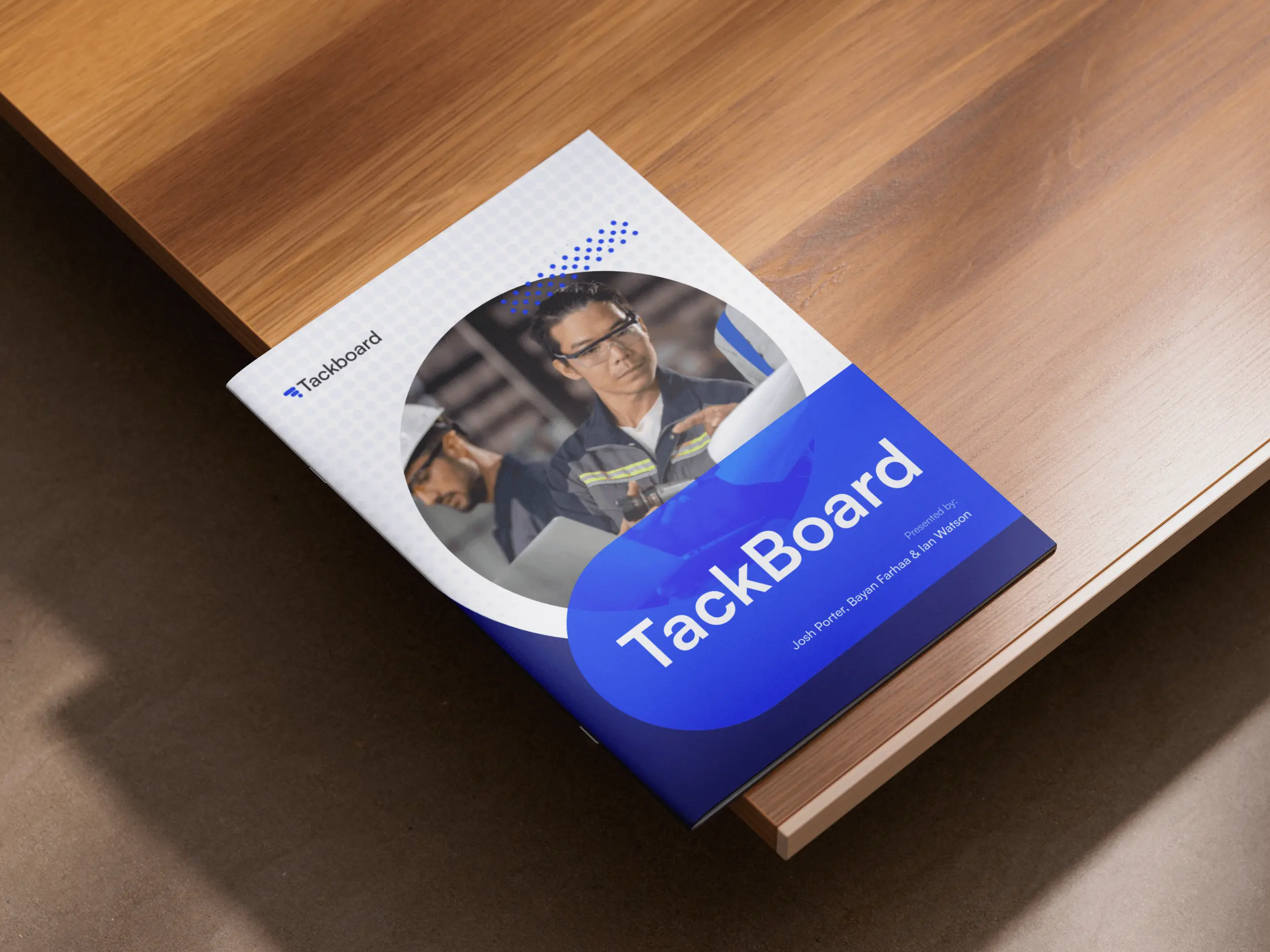 Trackboard Company Profile Design Mockup 001