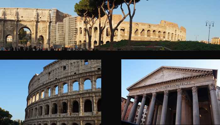 Colosseum en Pantheon