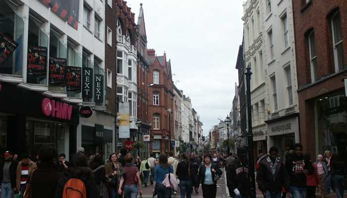 Winkelstraat in Dublin