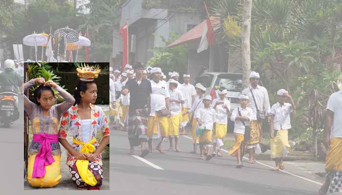 De religieuze festivals Galungan en Kuningan