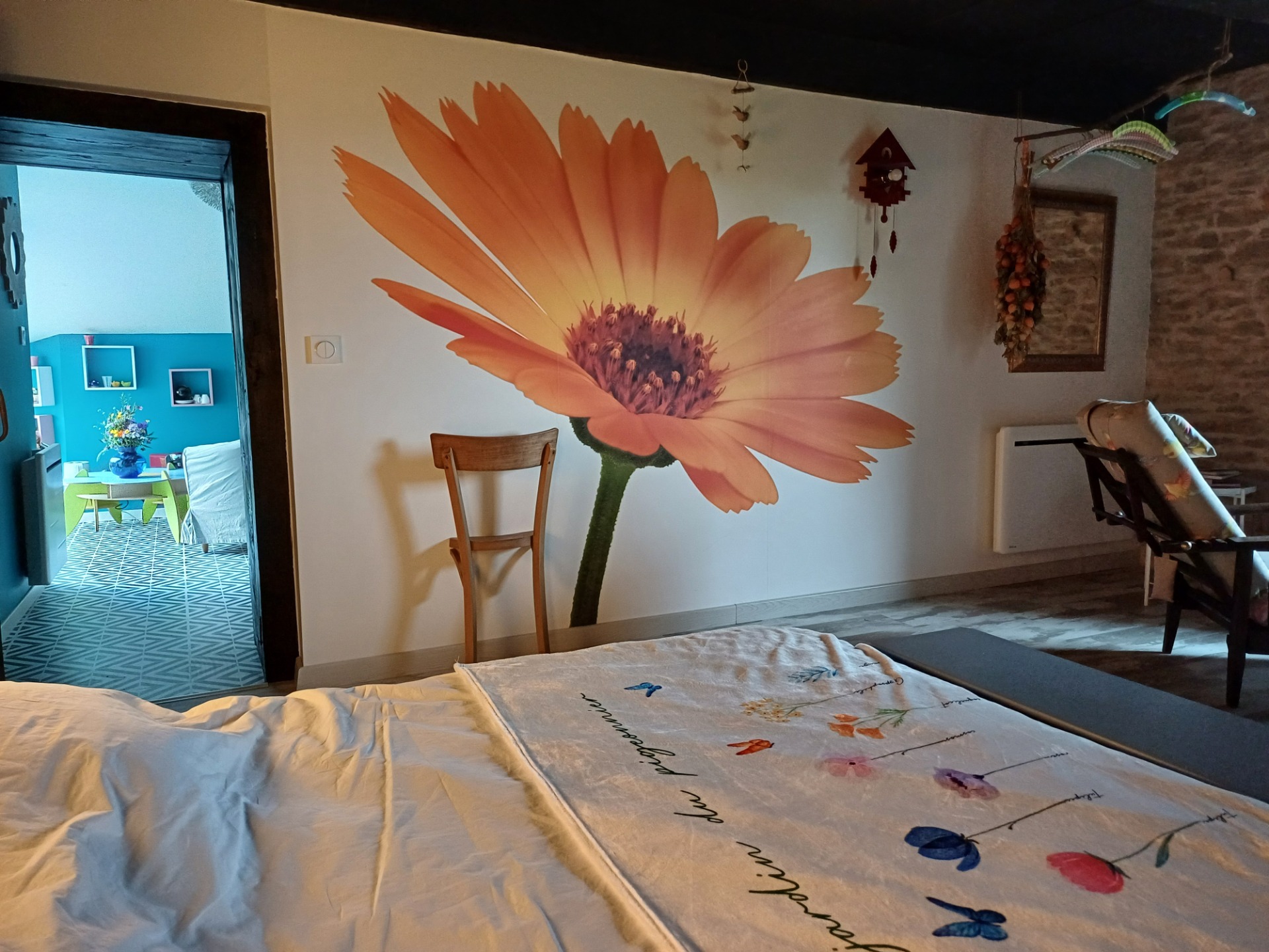 La chambre, située dans l&apos;ancien séchoir