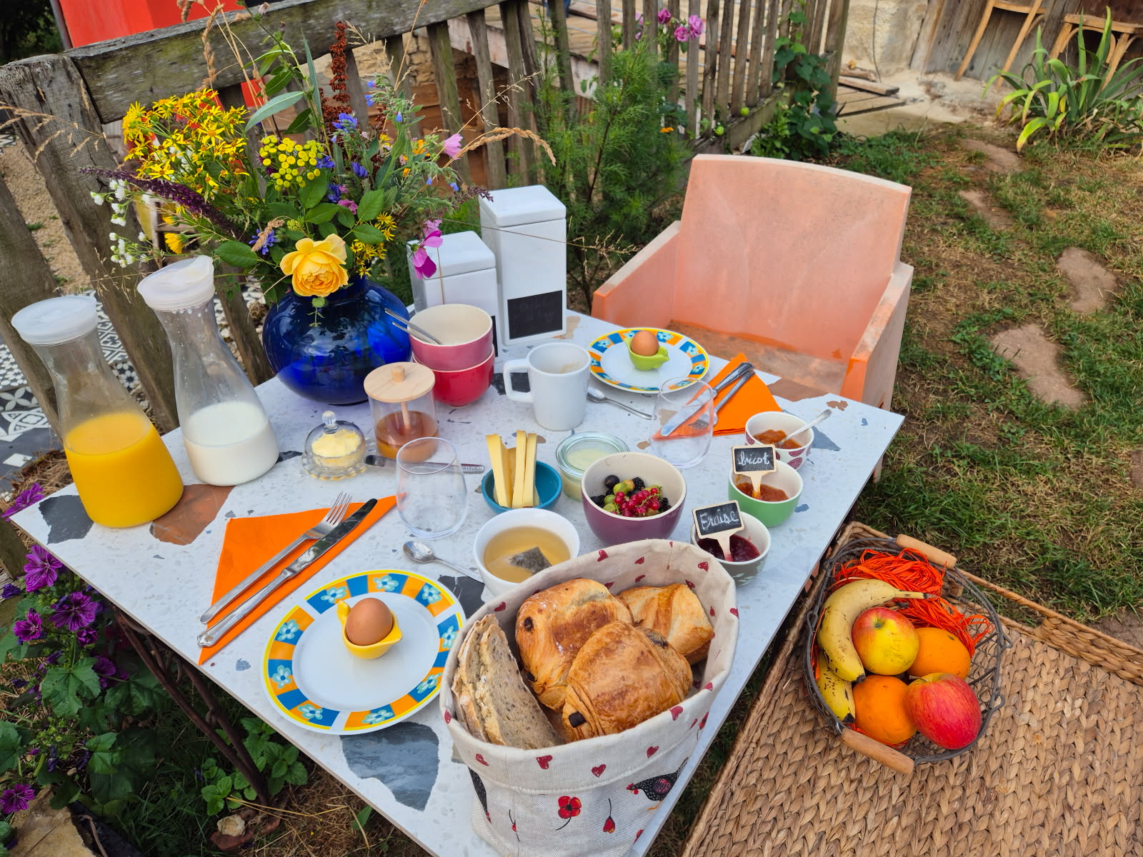 Ou dehors quand il fait beau ( toujours!)
