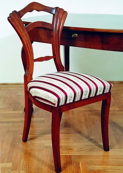 19. századi biedermeier étkező szék korhű kárpittal