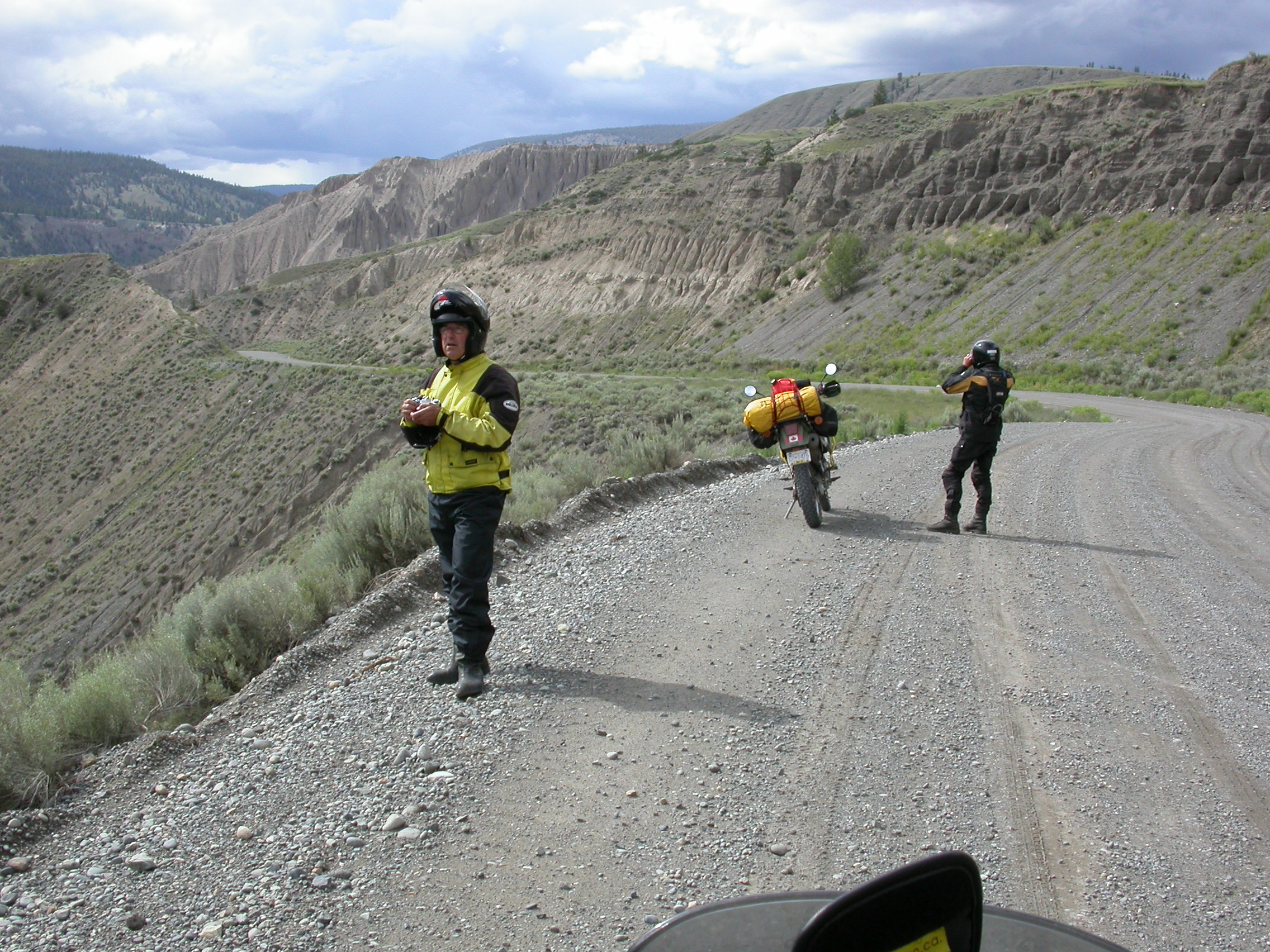 Gravel mountain pass