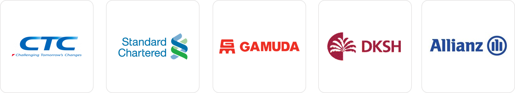 Microsoft, Port of Tanjung Pelepas, Ambank, Standard Charter, Gamuda, DKSH