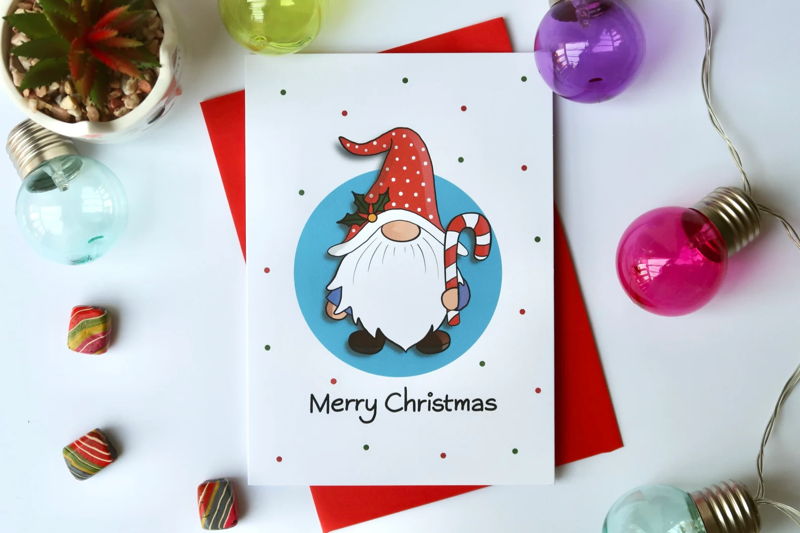 Gnome Christmas Card