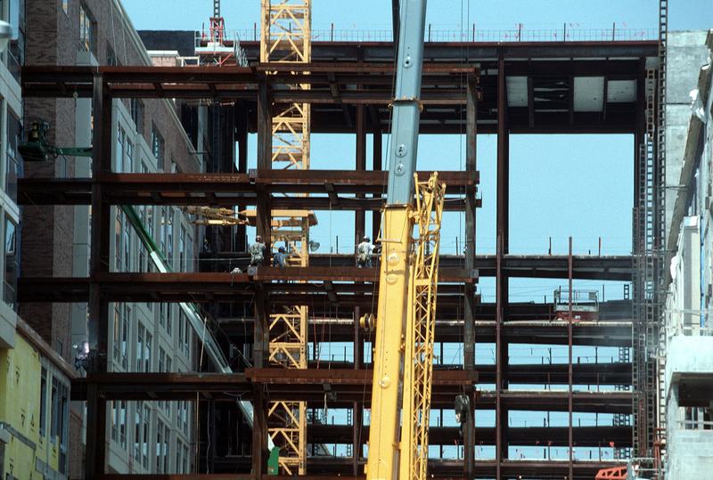 Structural steel columns and beams