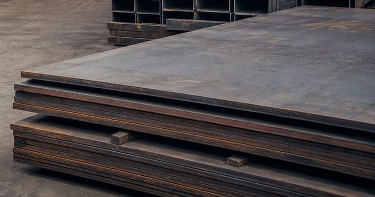Stacked steel plate