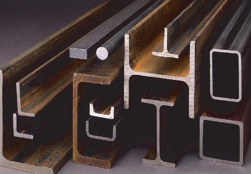 Steel angles, channels, beams, flats, rounds and tubes
