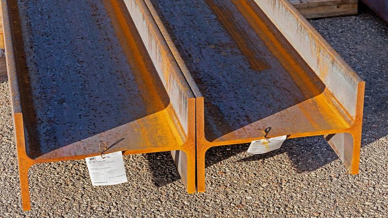 Wide-flange steel beams